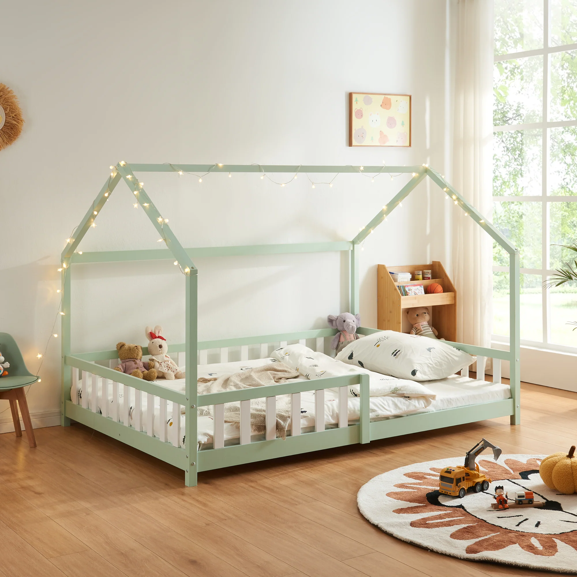 Hausbett Hesel mit Rausfallschutz [en.casa] - Image 12