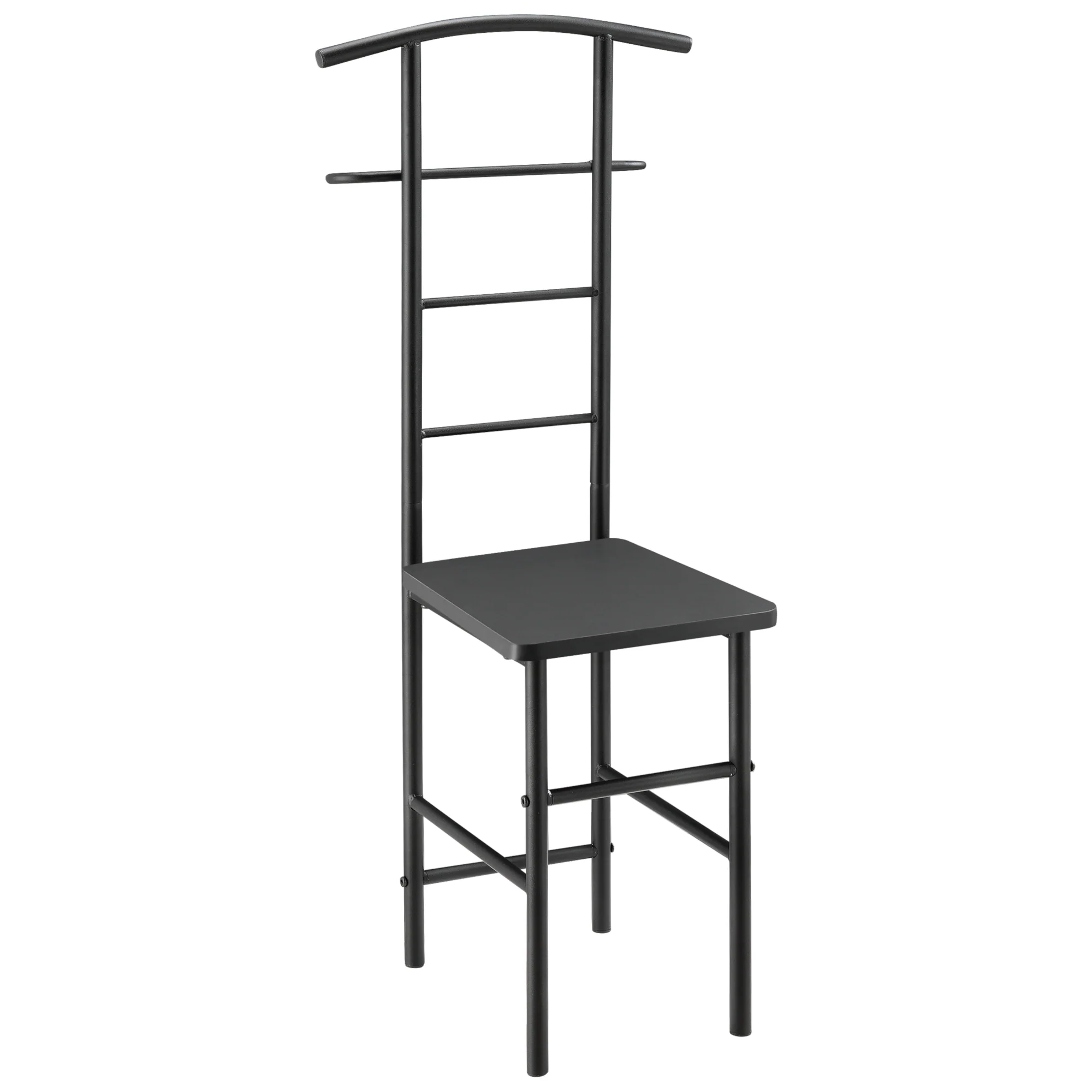 Herrendiener Stuhl Anaheim 107x45x45 cm mit Kleiderbügel en.casa - Image 2