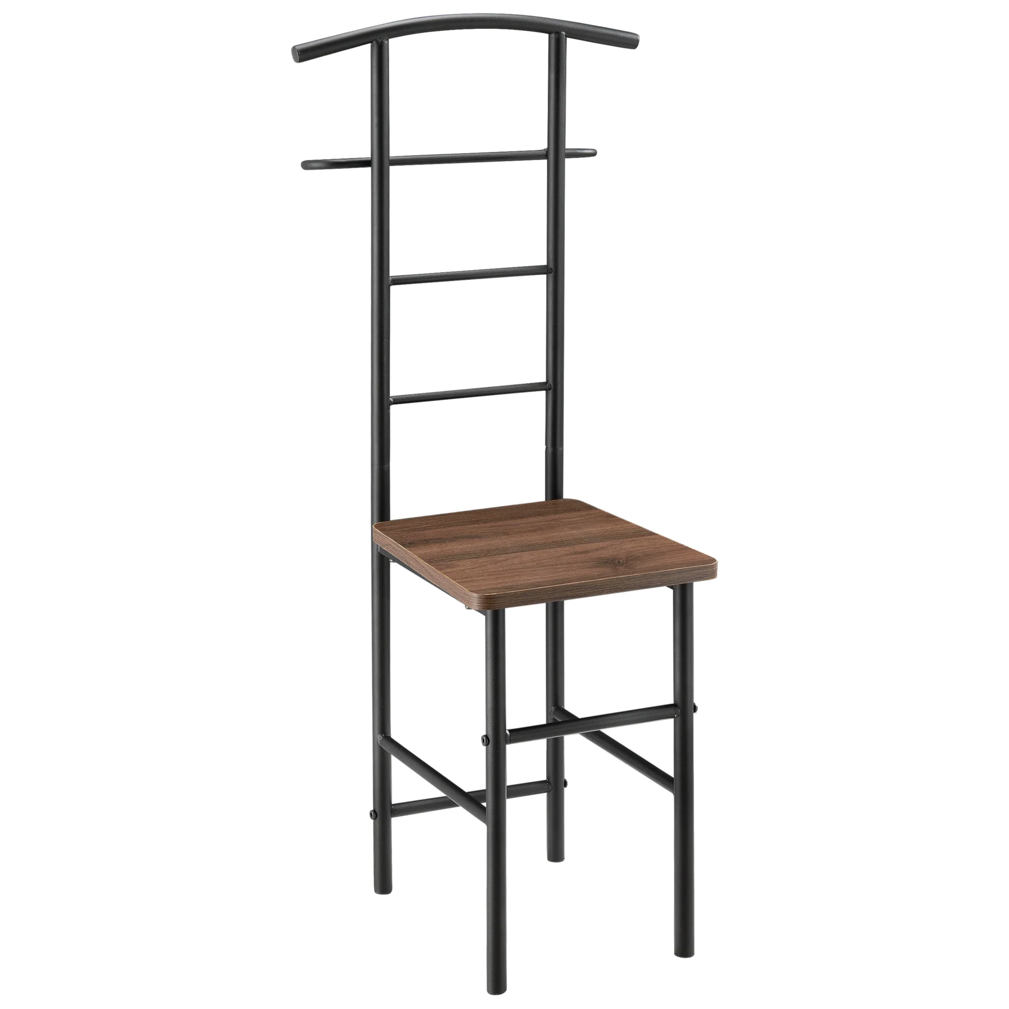 Herrendiener Stuhl Anaheim 107x45x45 cm mit Kleiderbügel en.casa - Image 3