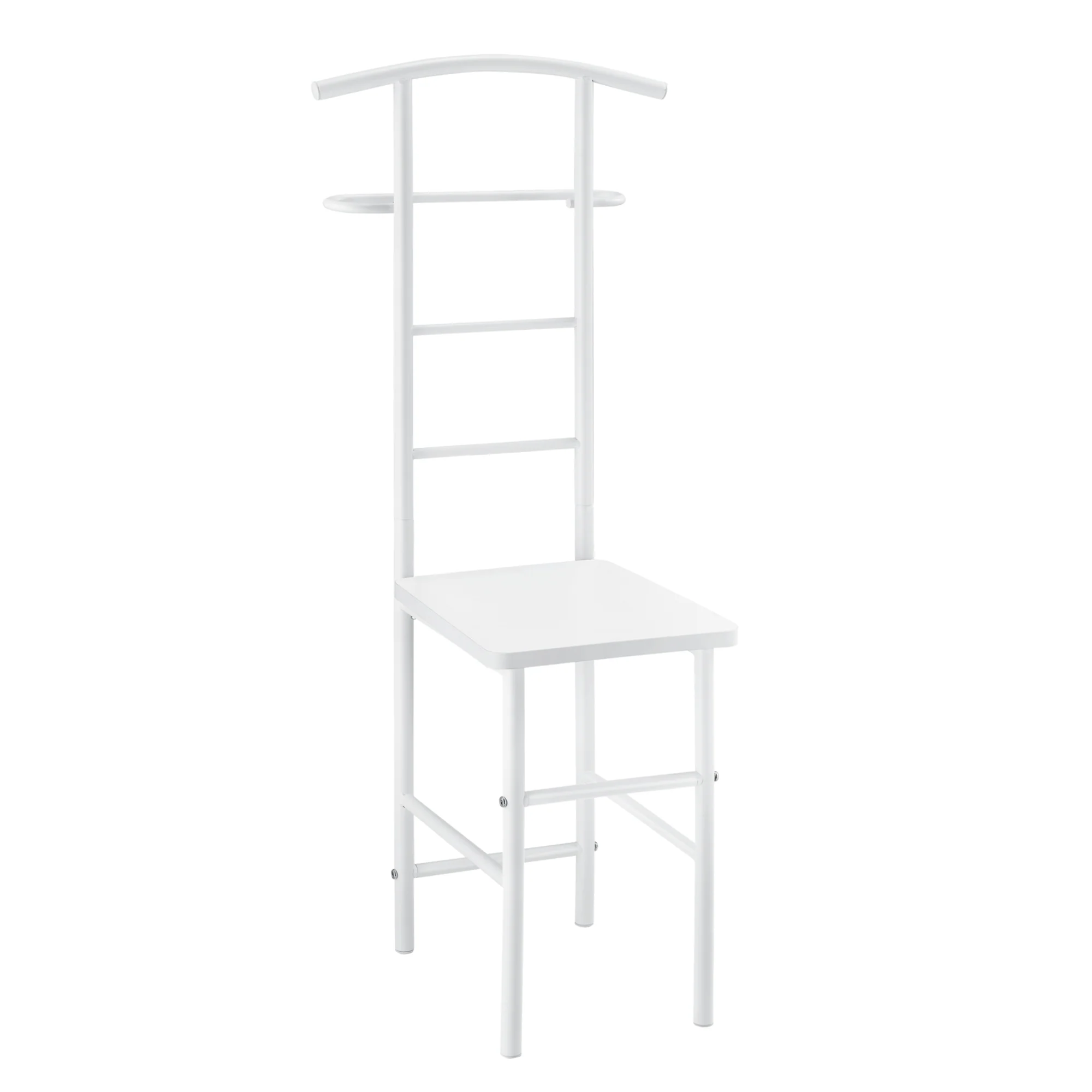 Herrendiener Stuhl Anaheim 107x45x45 cm mit Kleiderbügel en.casa - Image 4