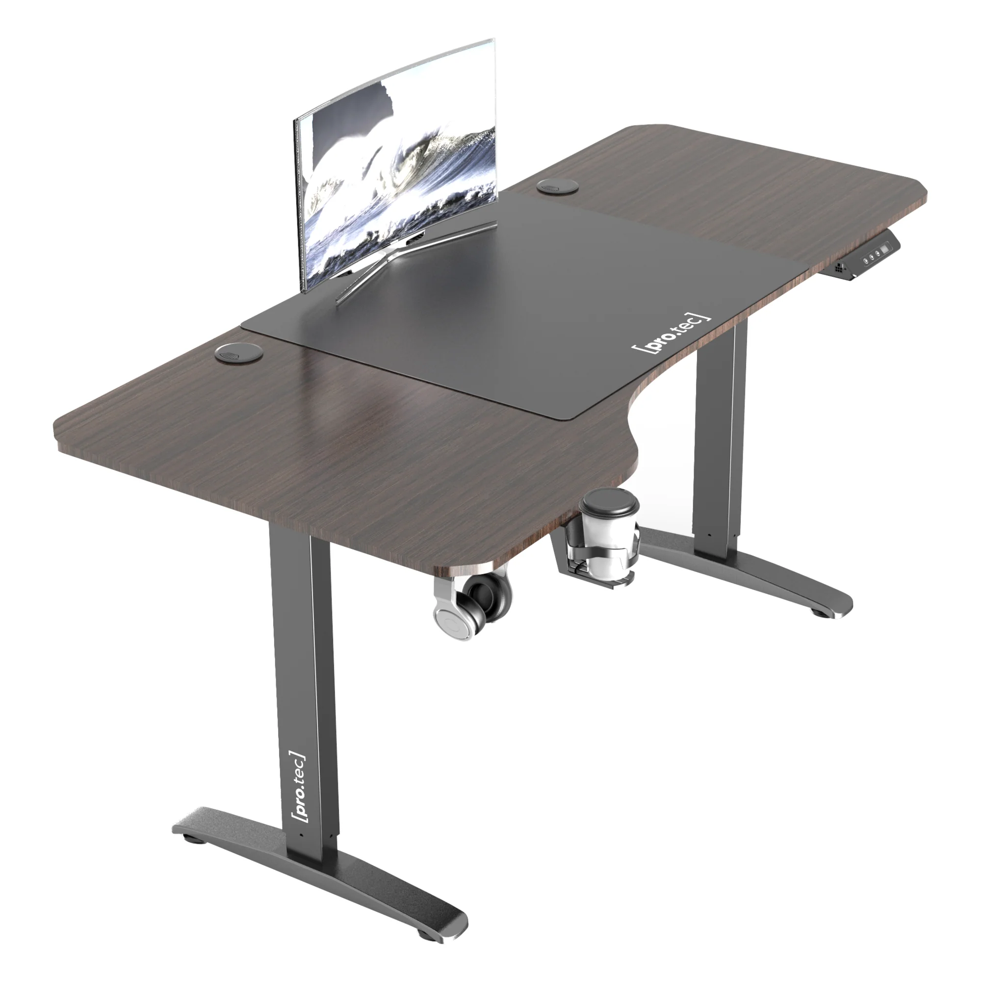 Höhenverstellbarer Tisch Oxnard elektrisch 160x75cm in versch. Farben [pro.tec] - Image 4