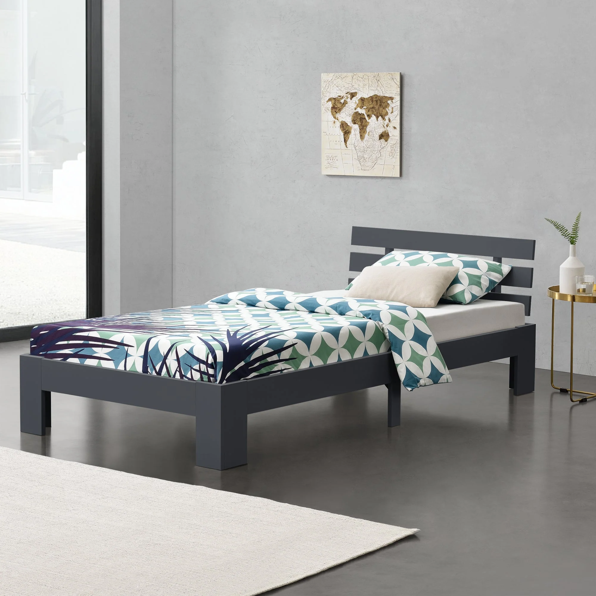 Holzbett Nivala mit Kopfteil versch. Farben und Größen en.casa - Image 25