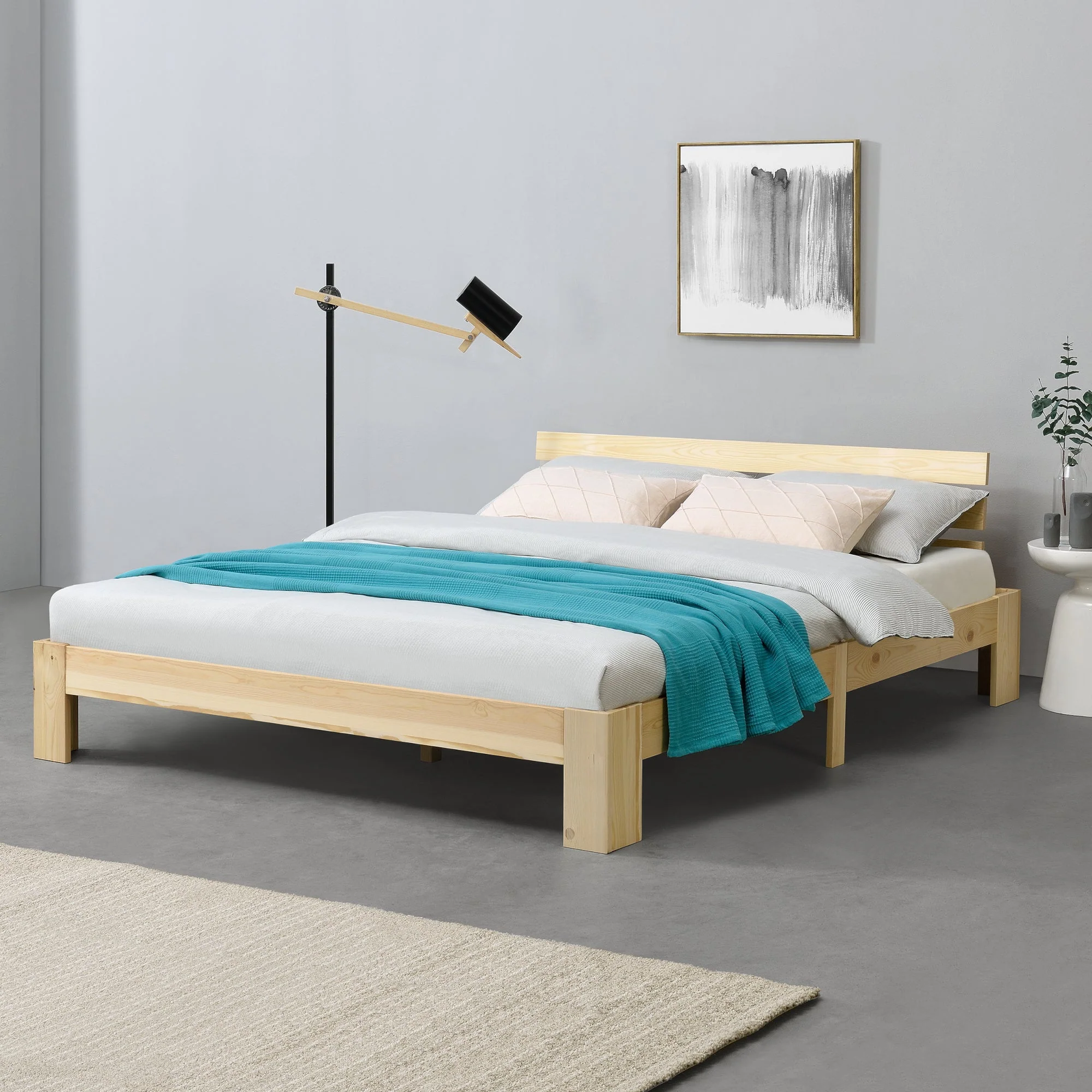 Holzbett Nivala mit Kopfteil versch. Farben und Größen en.casa - Image 32