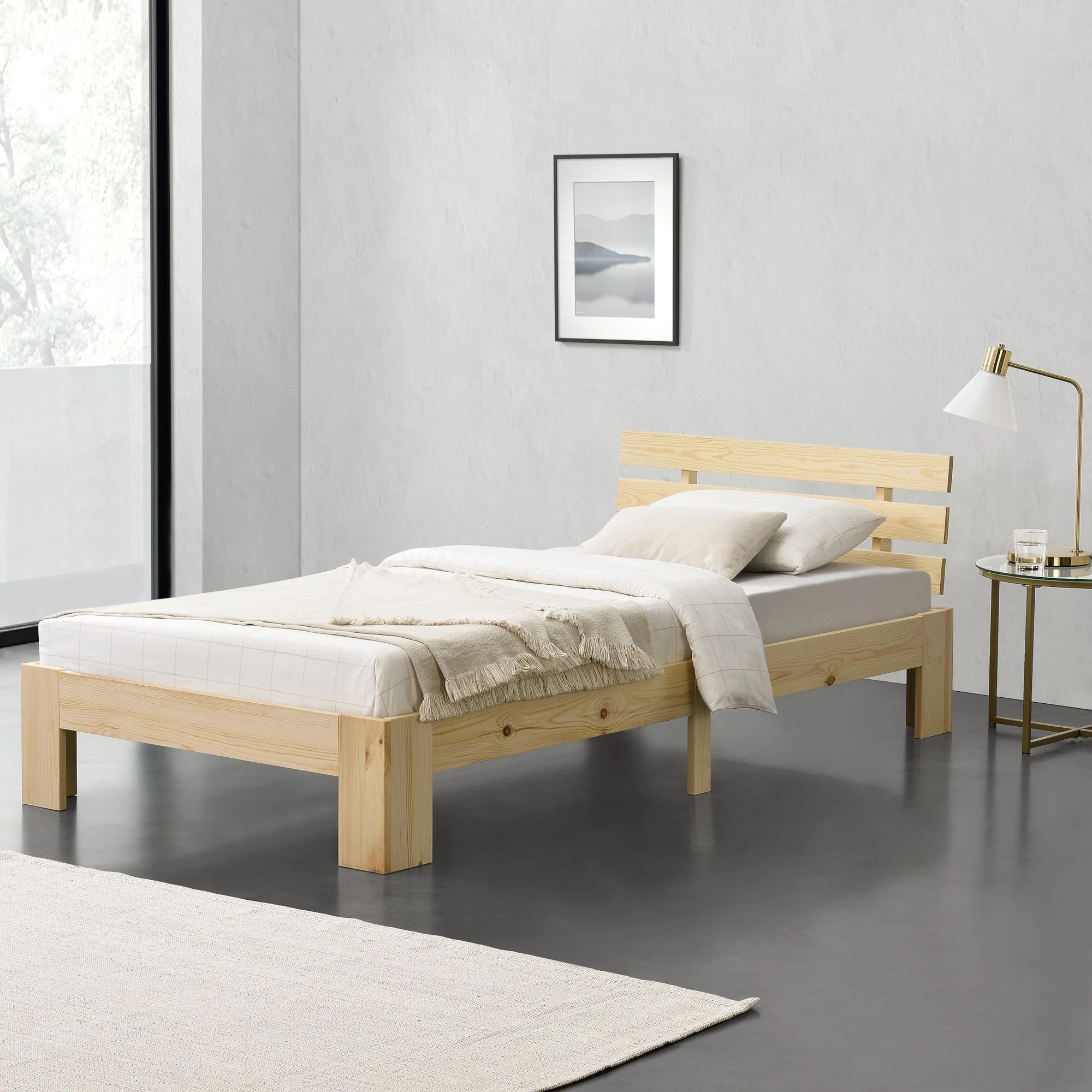 Holzbett Nivala mit Kopfteil versch. Farben und Größen en.casa - Image 36