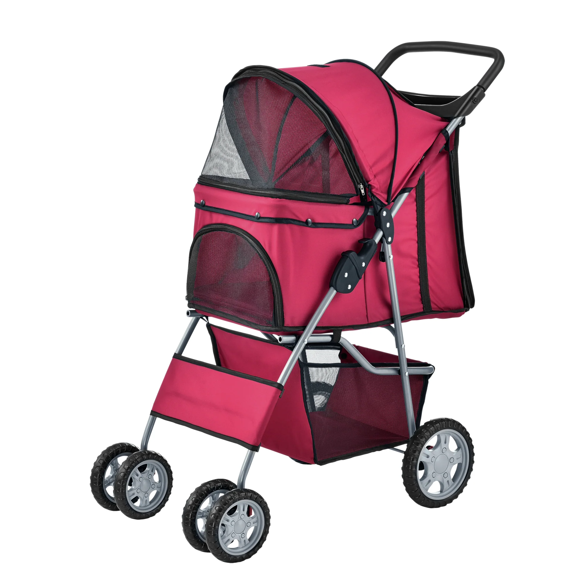 Hundewagen Niceville mit Regenschutz und Tasche in versch. Farben pro.tec - Image 3