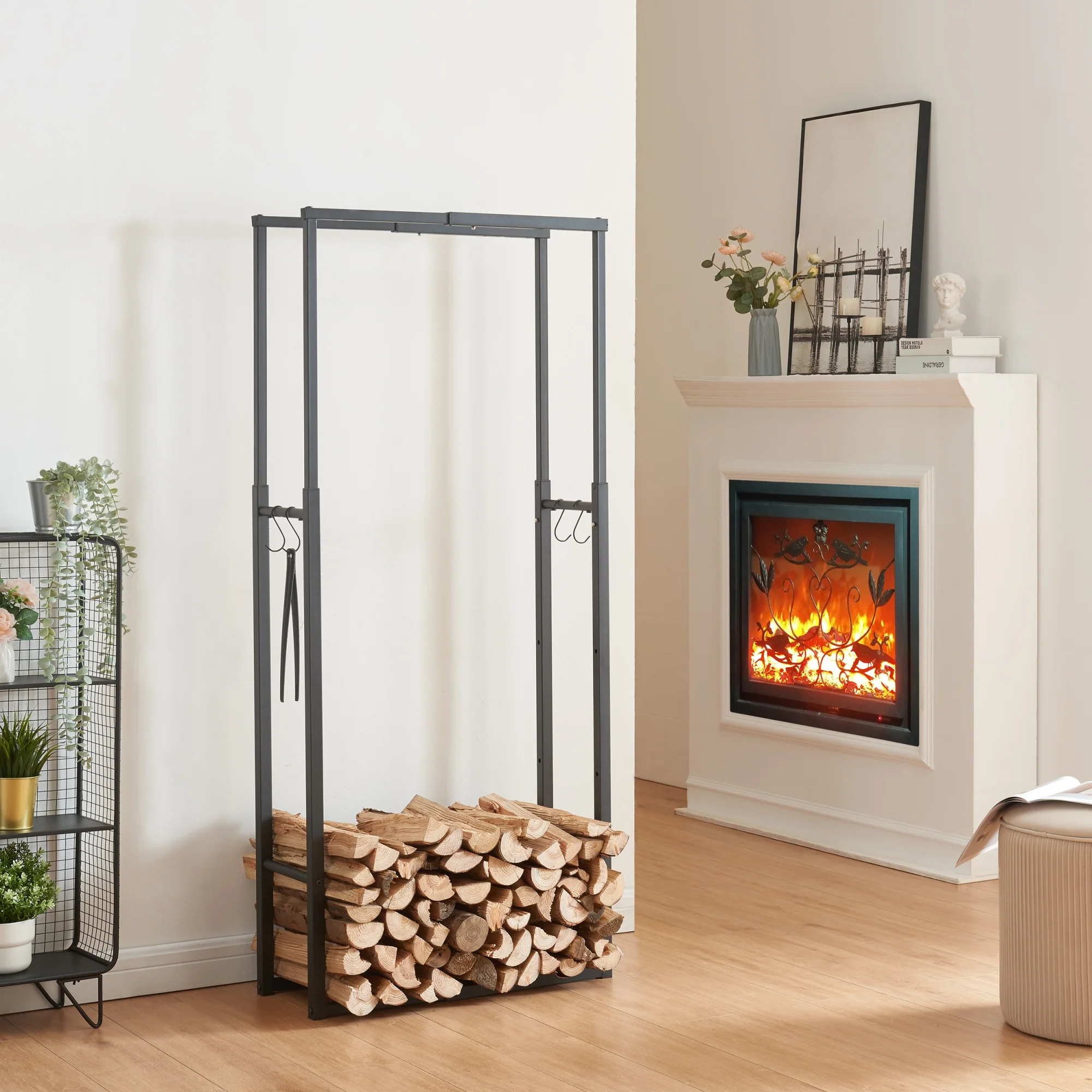 Kaminholzregal Kasan mit verstellbarer Größe [en.casa] - Image 2