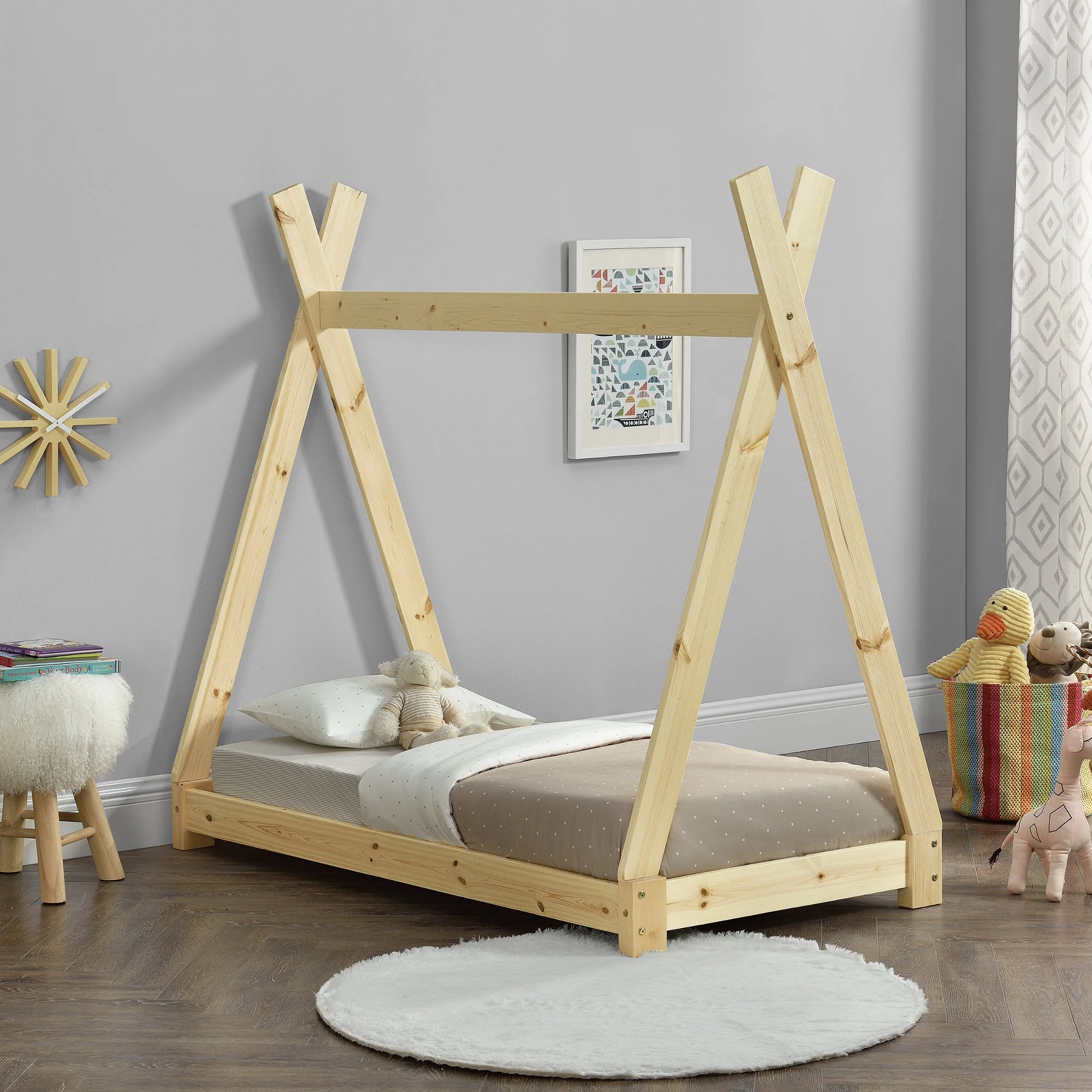 Kinderbett Onejda in Tipi-Design in versch. Größen und Farben [en.casa] - Image 10