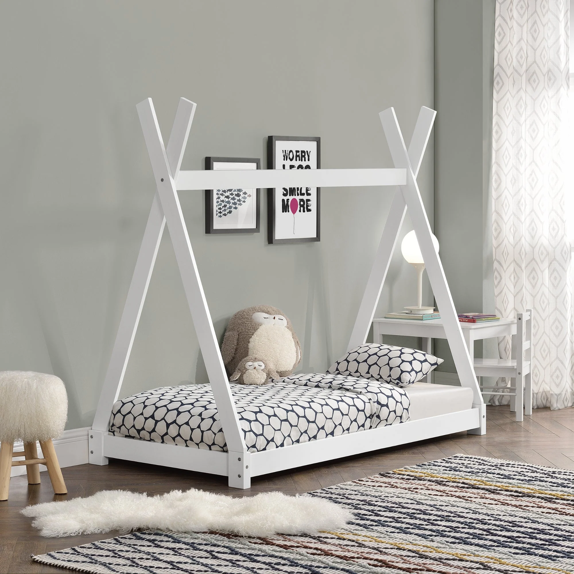 Kinderbett Onejda in Tipi-Design in versch. Größen und Farben [en.casa] - Image 12