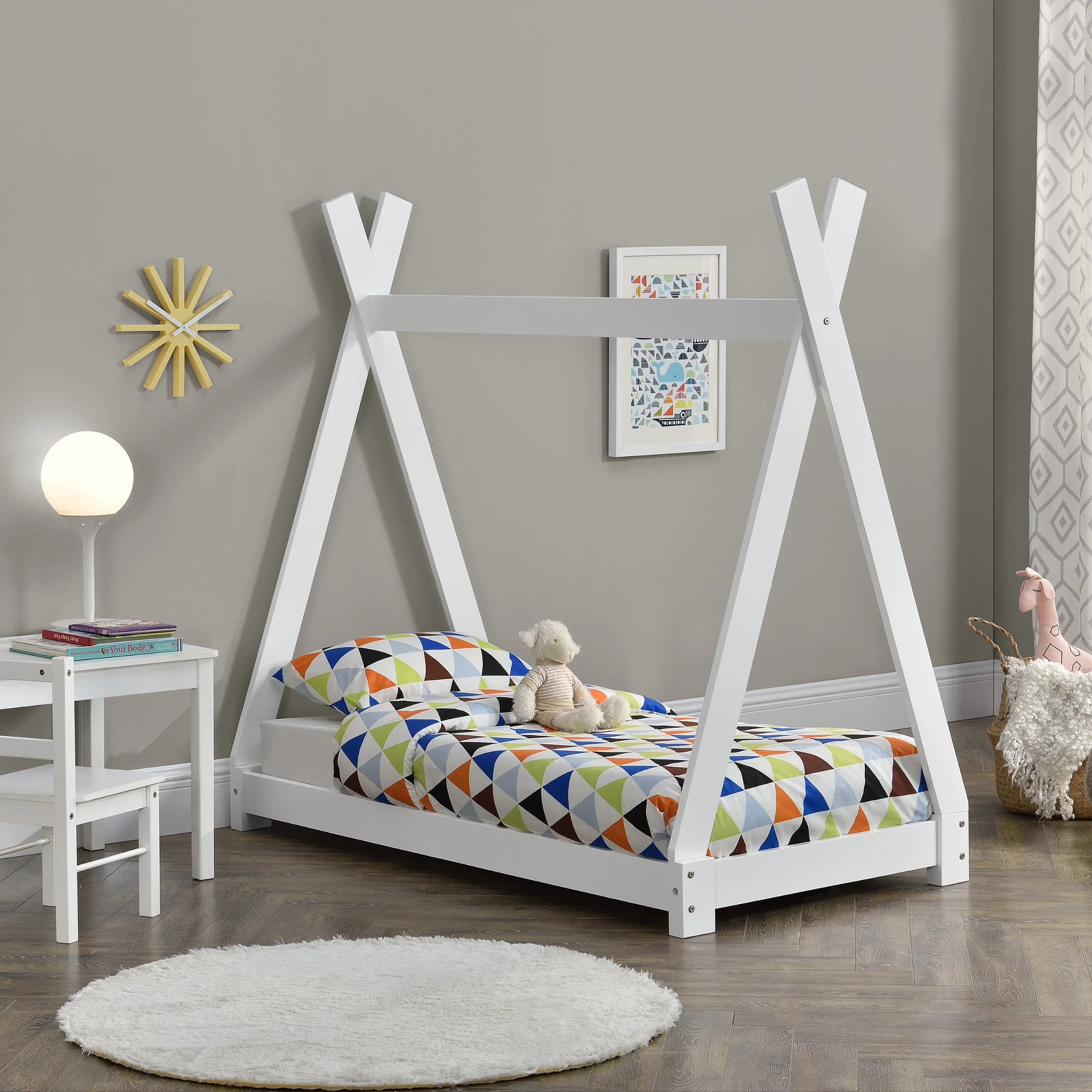 Kinderbett Onejda in Tipi-Design in versch. Größen und Farben [en.casa] - Image 13
