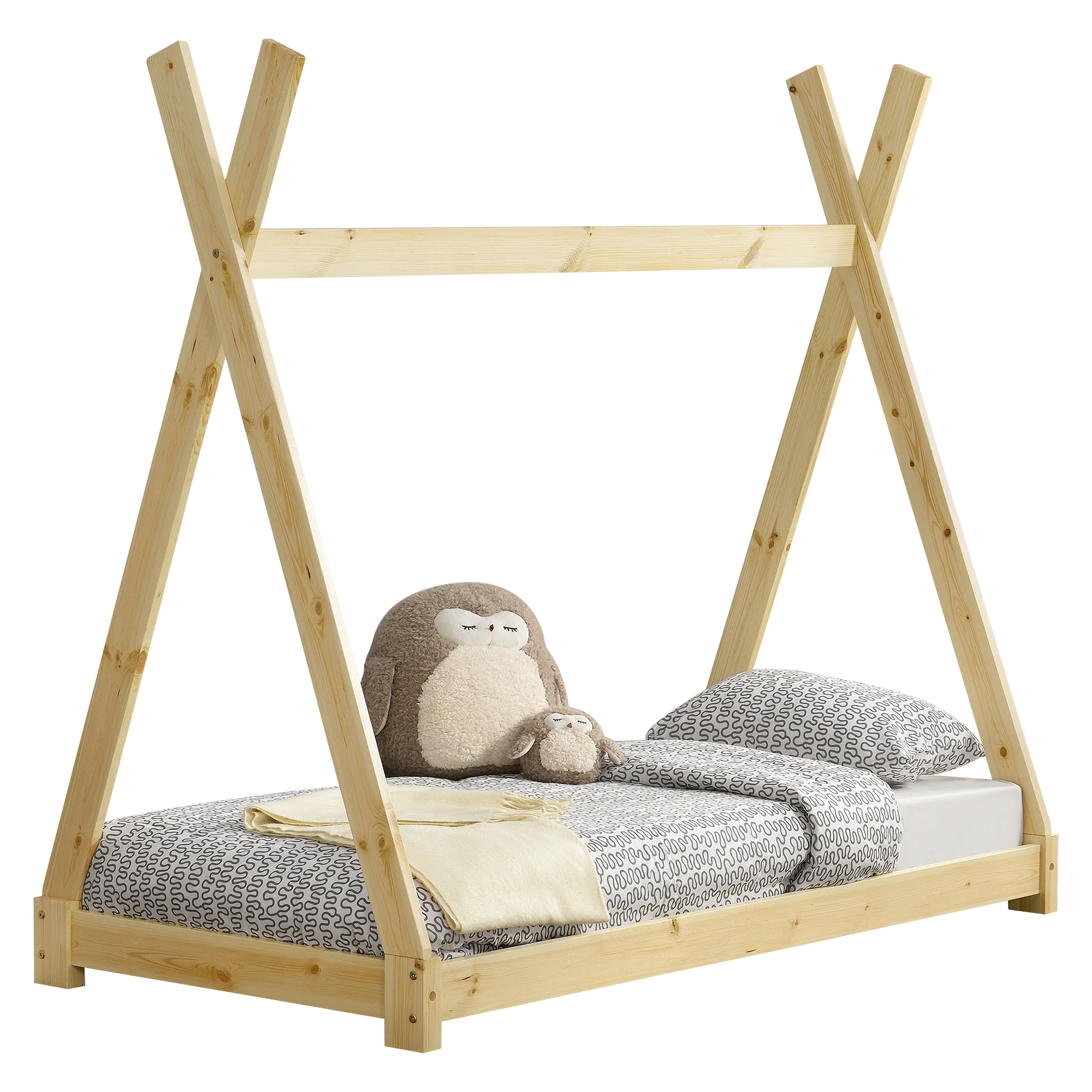 Kinderbett Onejda in Tipi-Design in versch. Größen und Farben [en.casa] - Image 3