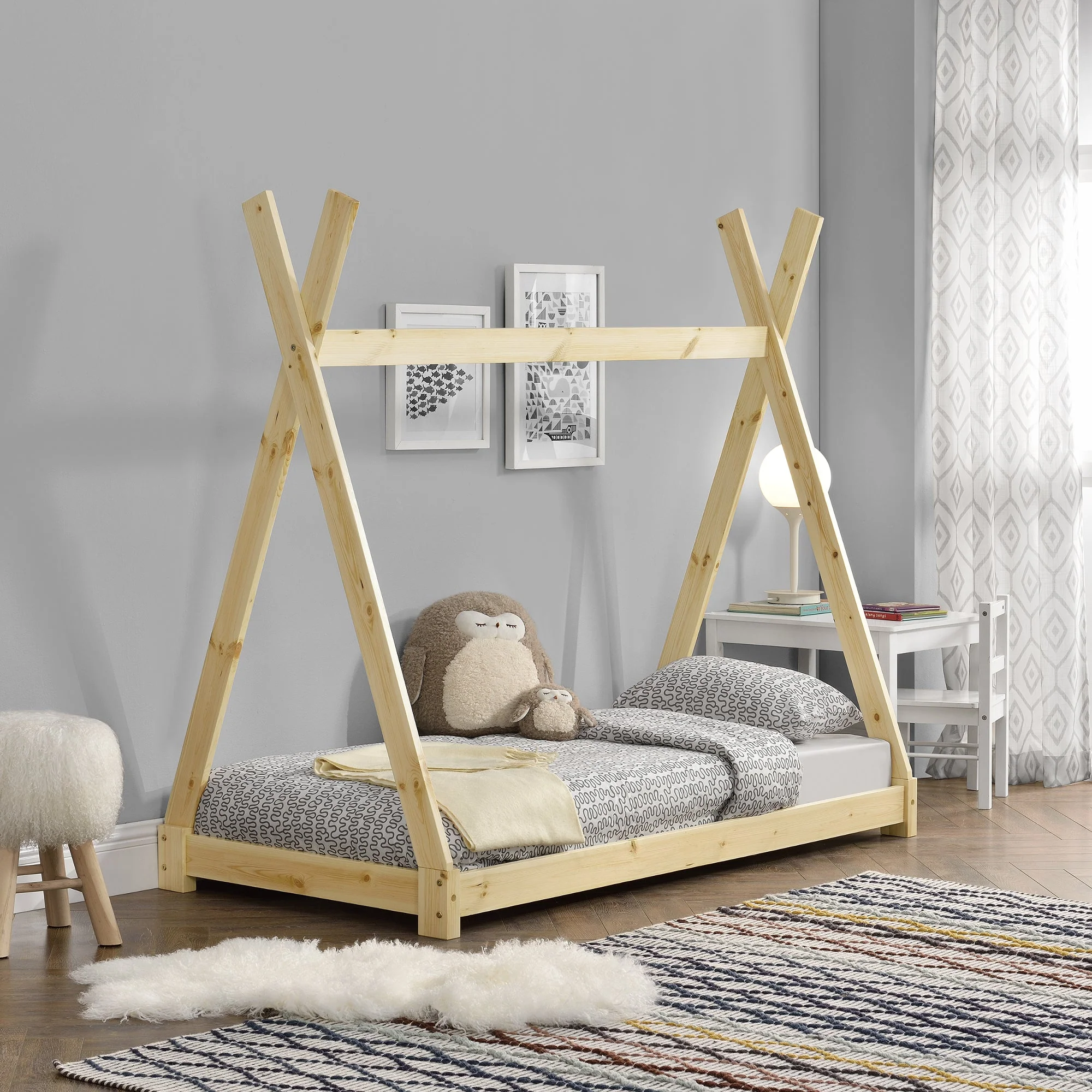 Kinderbett Onejda in Tipi-Design in versch. Größen und Farben [en.casa] - Image 9