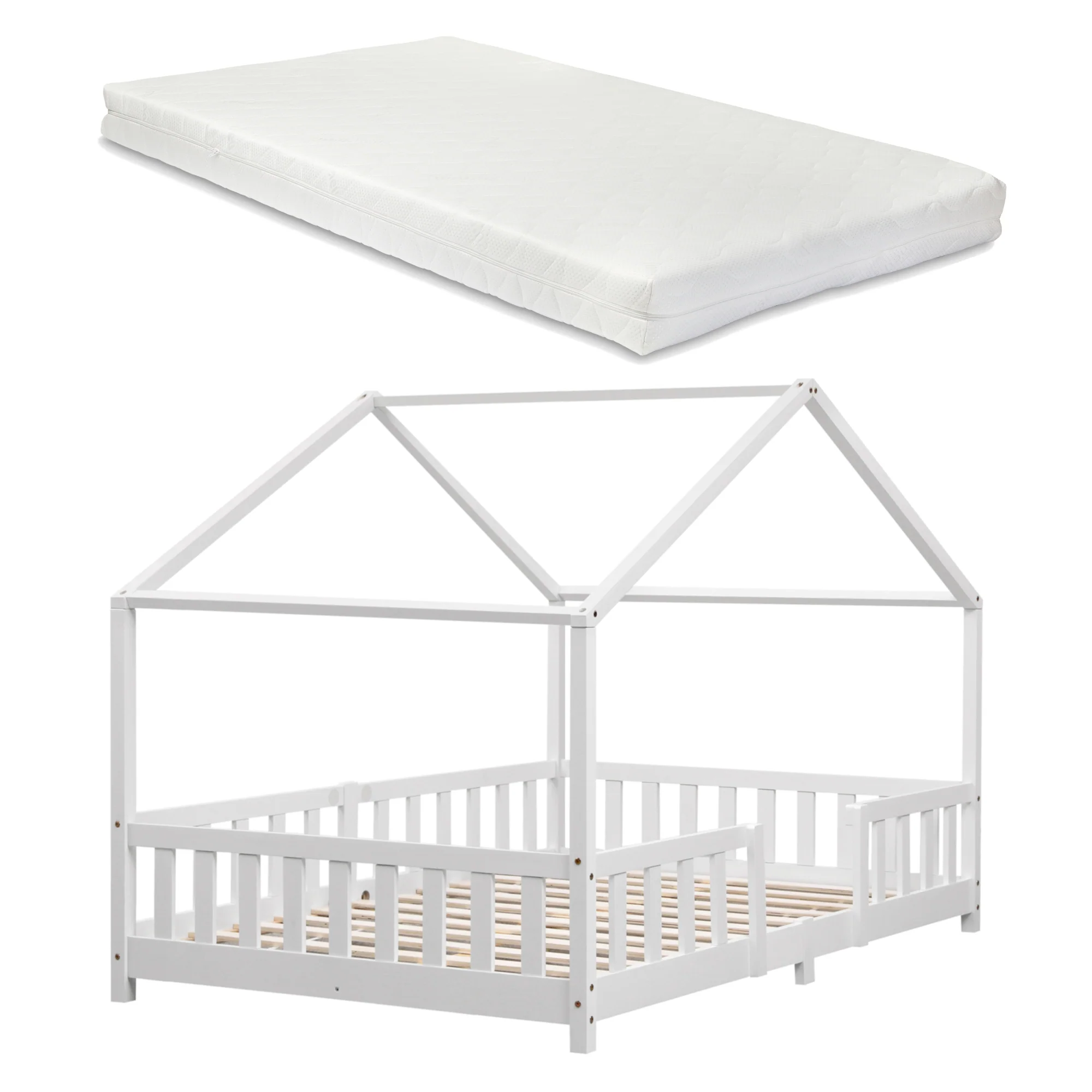 Kinderbett Treviolo mit Kaltschaummatratze [en.casa] - Image 11