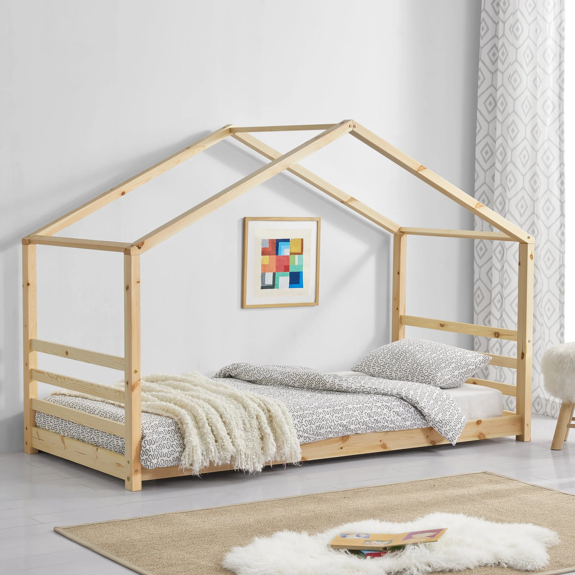 Kinderbett Vardø Holz/Weiß in verschiedenen Größen [en.casa] - Image 9