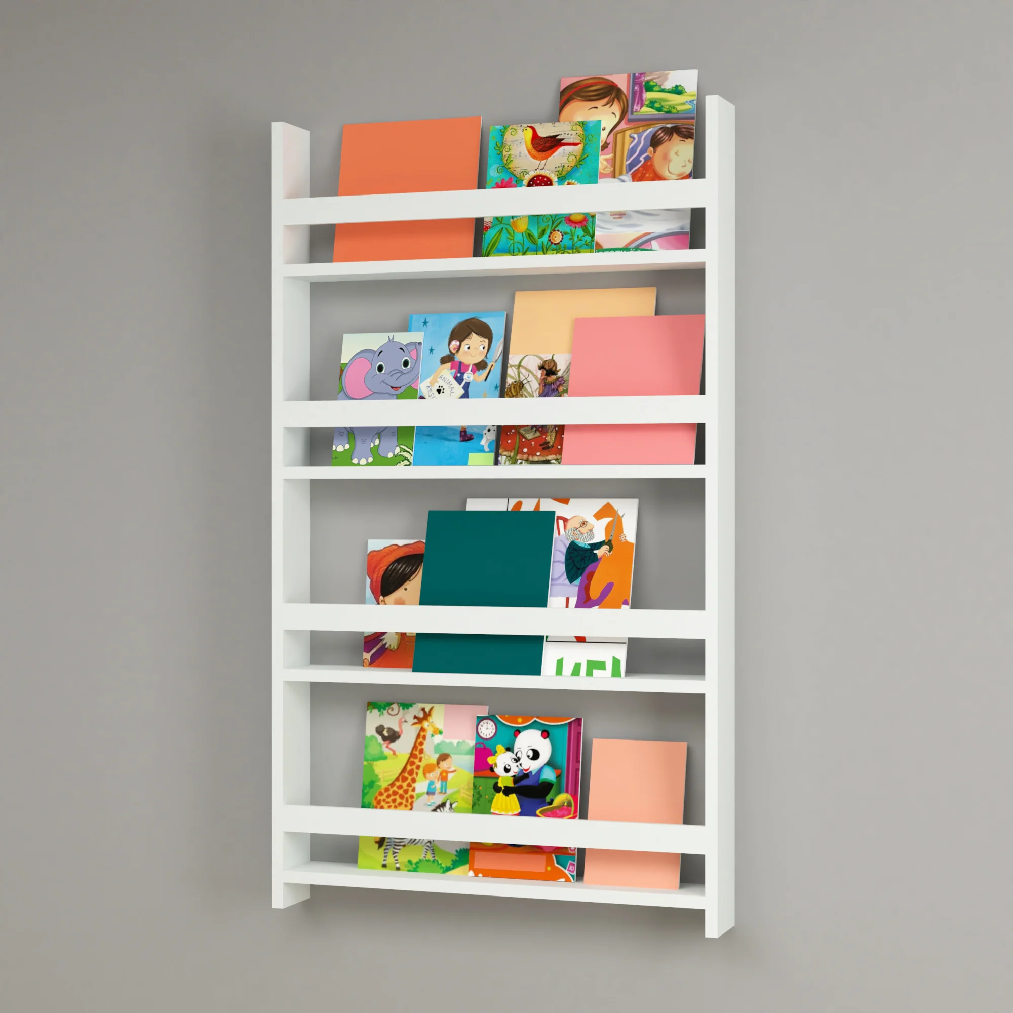 Kinderregal Sotenäs 120x74x10cm Weiß [en.casa] - Image 2