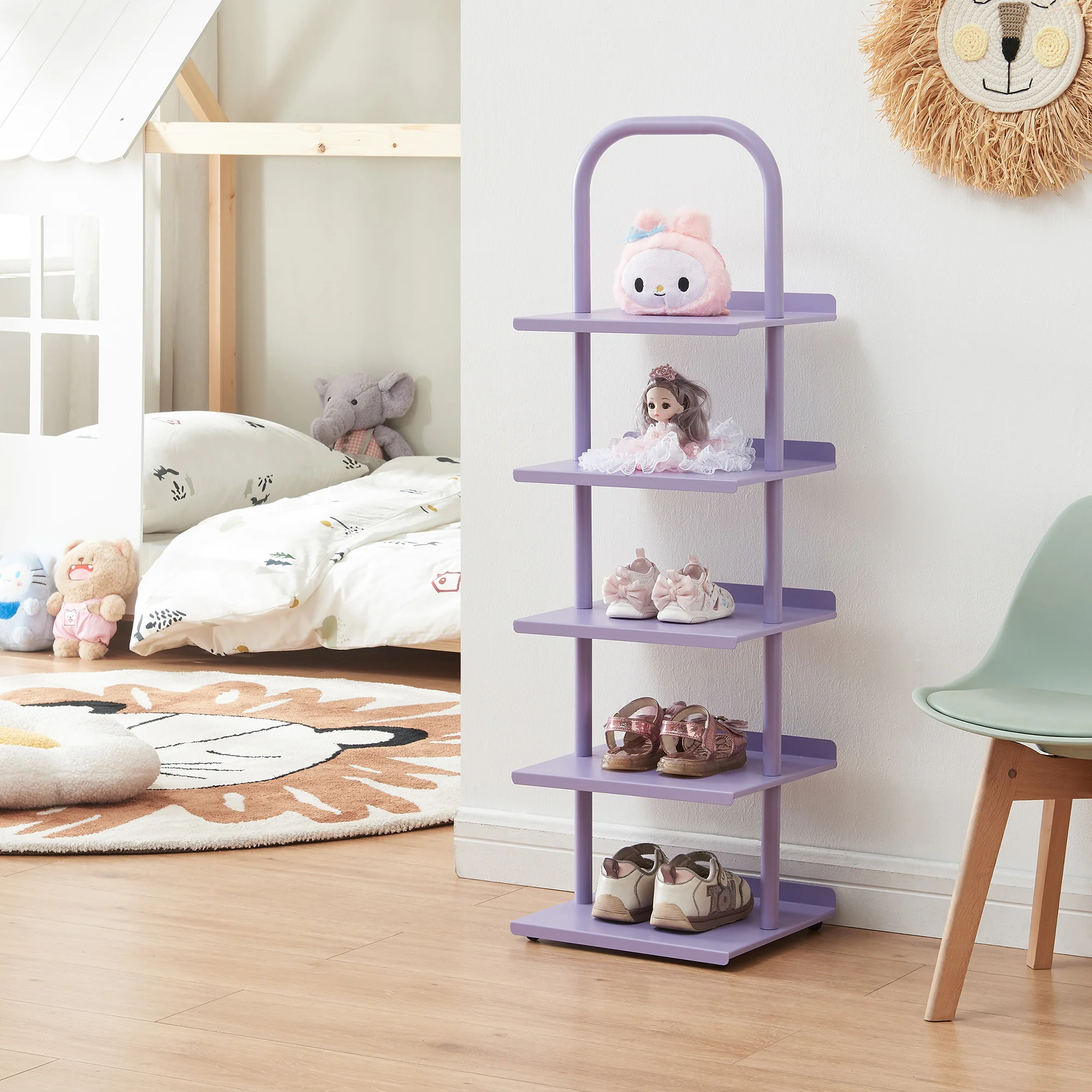 Kinderschuhregal Poytya Stahl 96x30x27 cm [en.casa] - Image 3