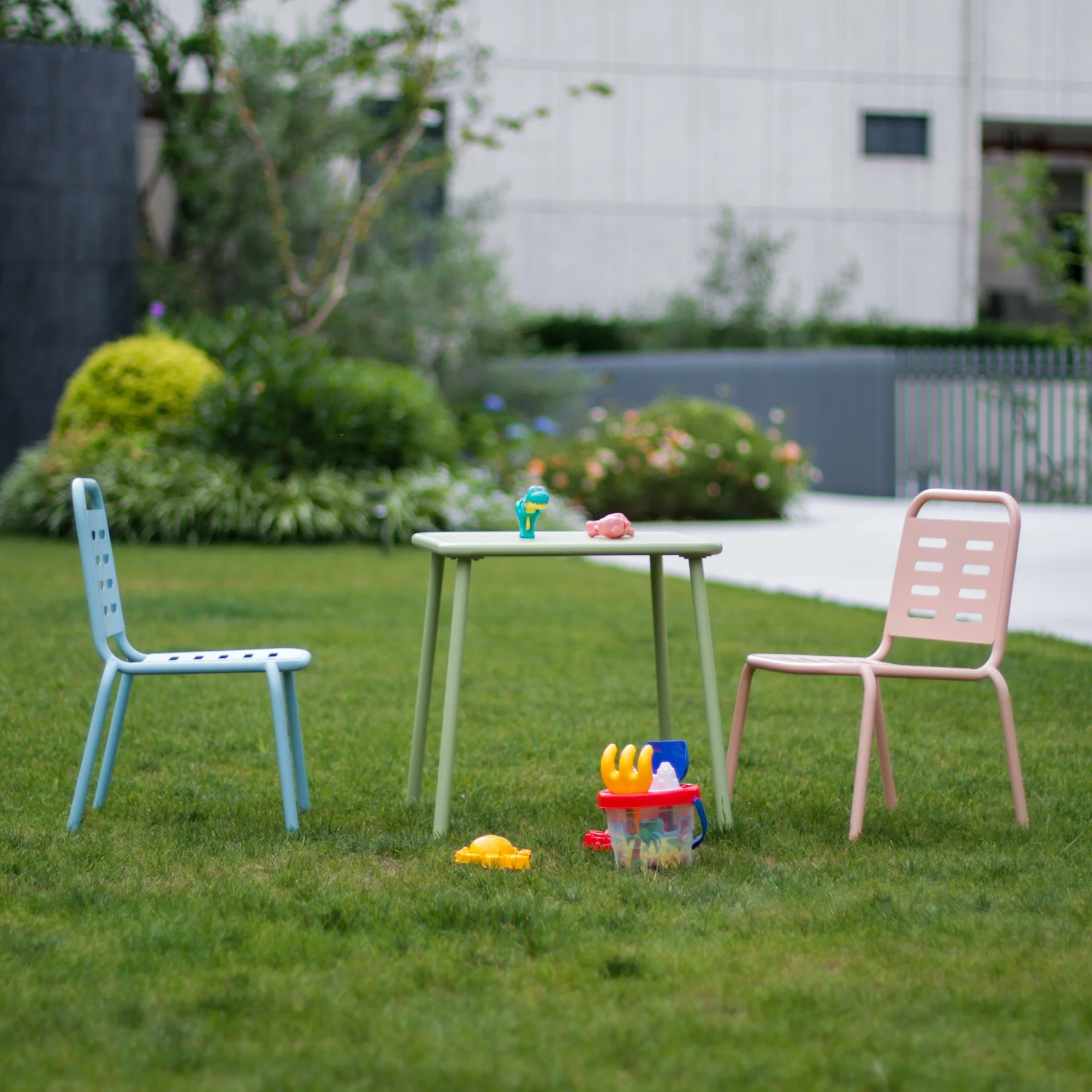 Kindersitzgruppe Etroubles Stahl Mehrfarbig [casa.pro] - Image 3