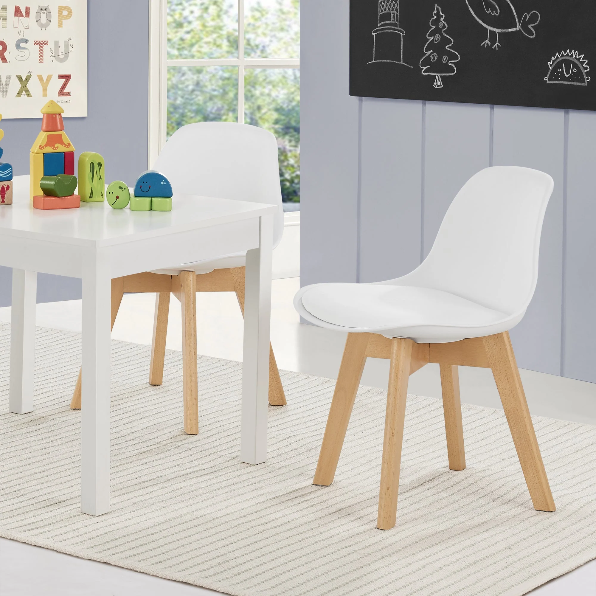 Kinderzimmerstuhl Elvdal 2er Set gepolstert [en.casa] - Image 7