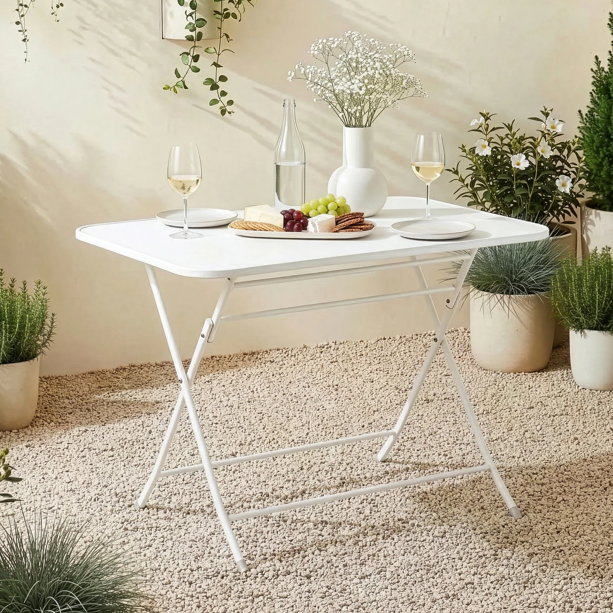 Klapptisch Sande Stahl [en.casa] - Image 8