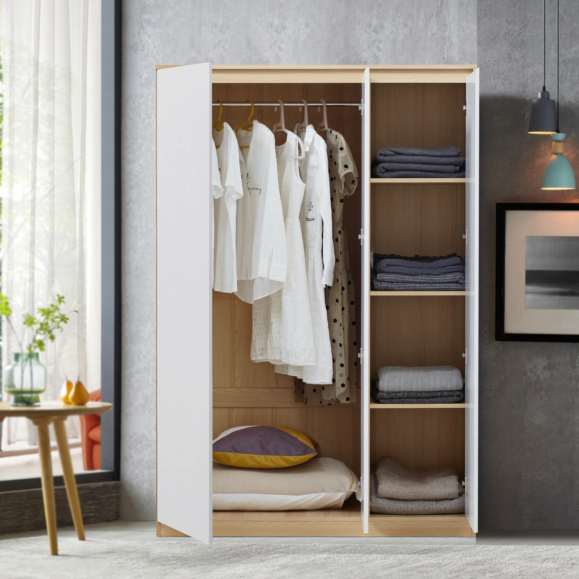 Kleiderschrank Bastheim in versch. Größen und Ausführungen [en.casa] - Image 3