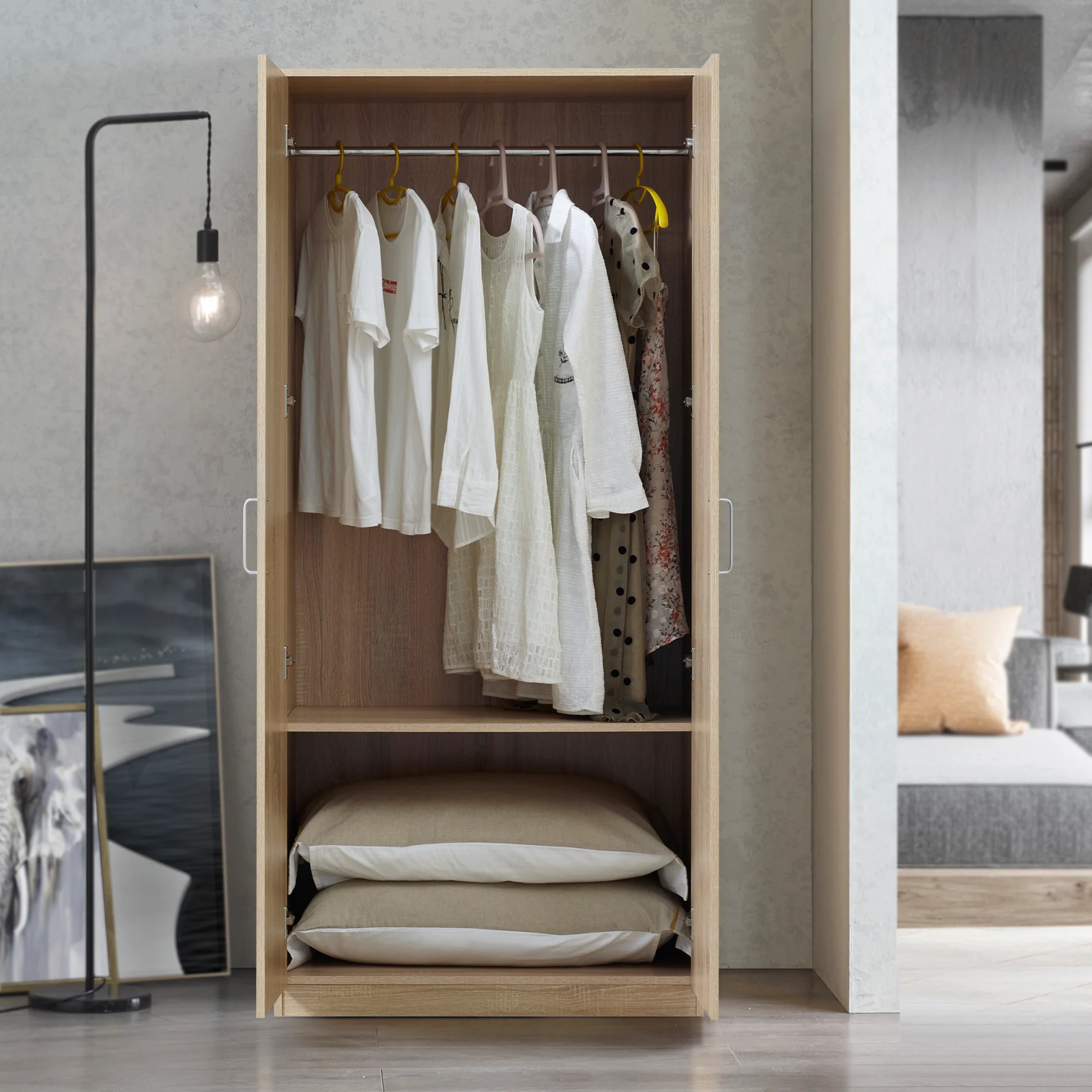 Kleiderschrank Bodolz in versch. Ausführungen [en.casa] - Image 5