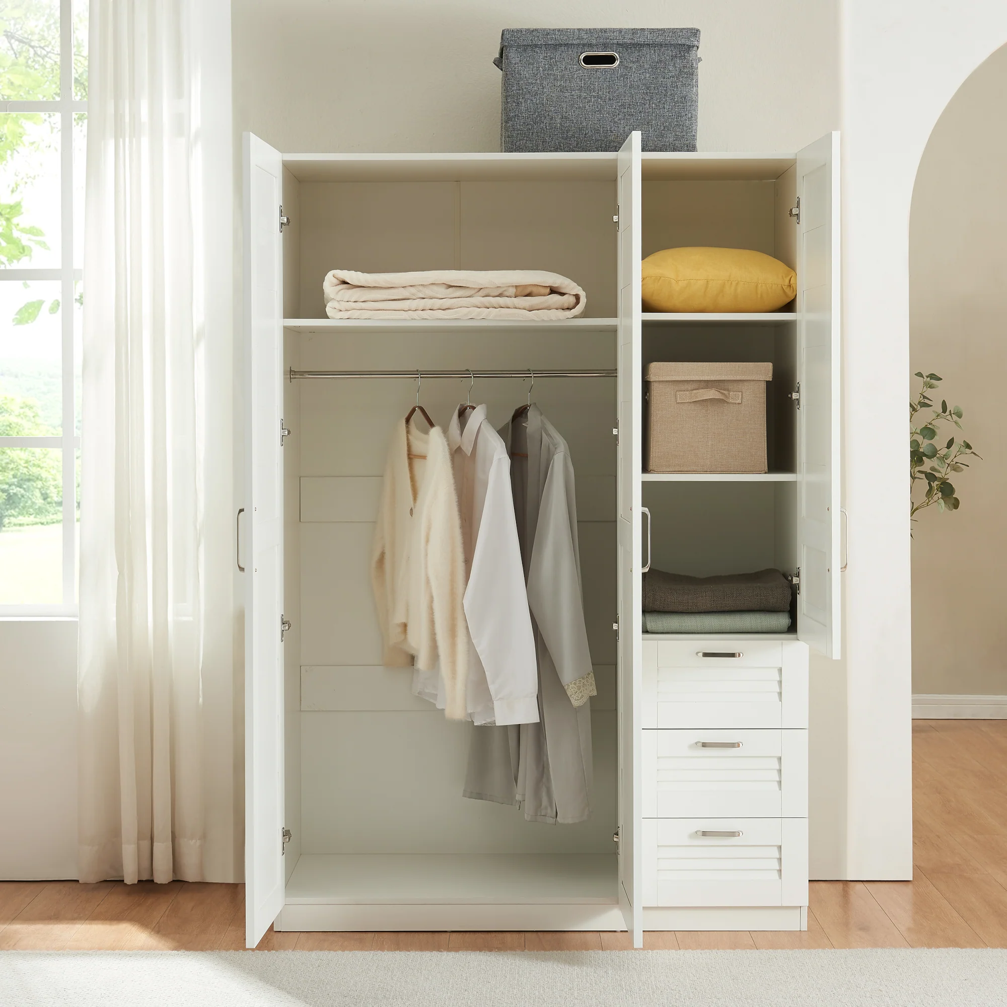 Kleiderschrank Finning in versch. Ausführungen [en.casa] - Image 3