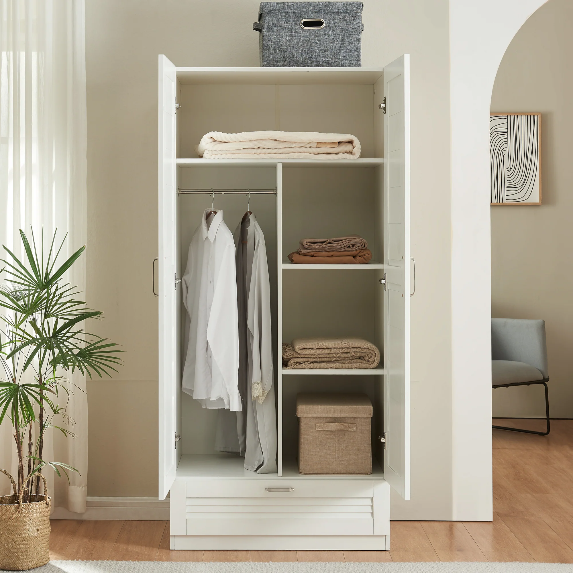 Kleiderschrank Finning in versch. Ausführungen [en.casa] - Image 4