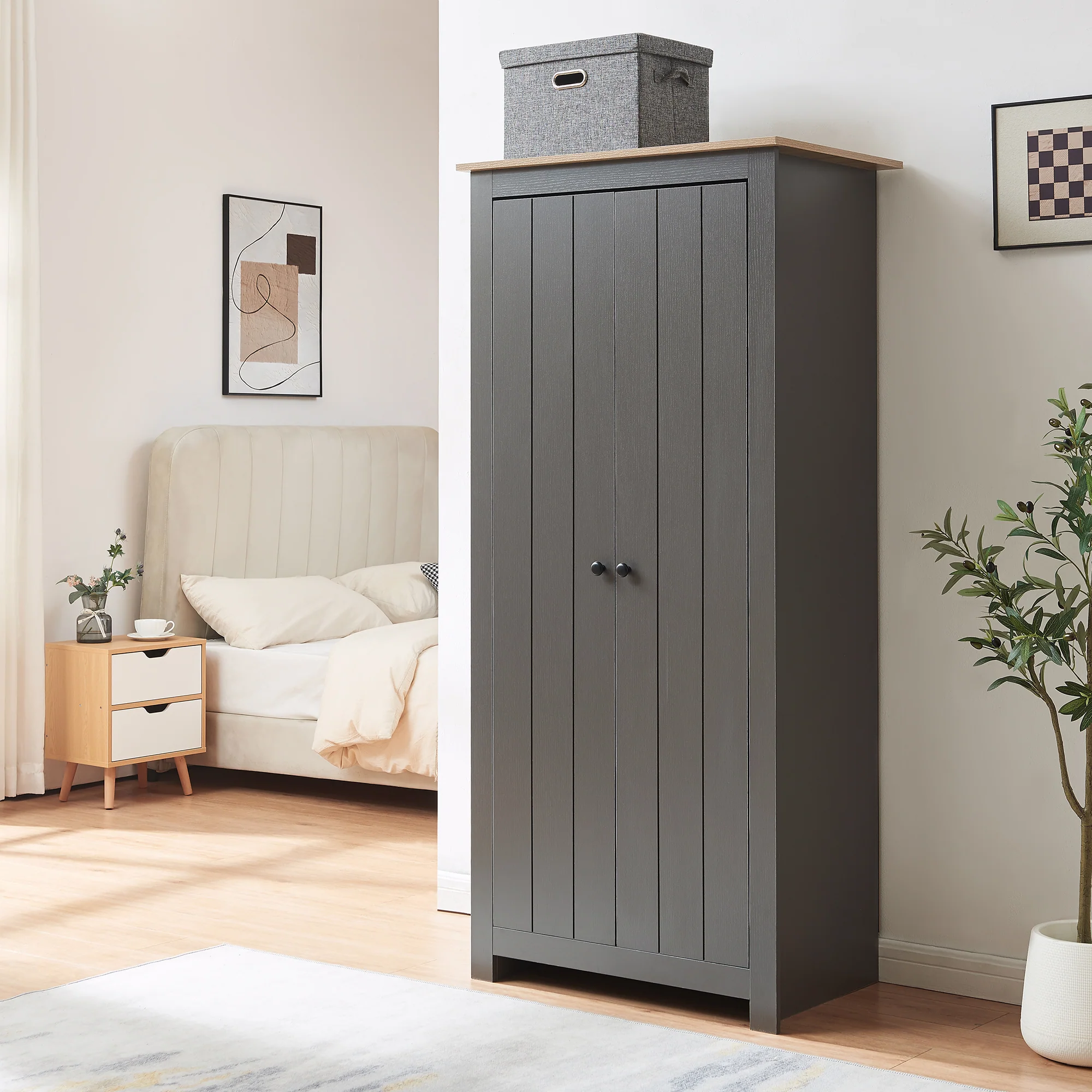 Kleiderschrank Trorjam [en.casa] - Image 3