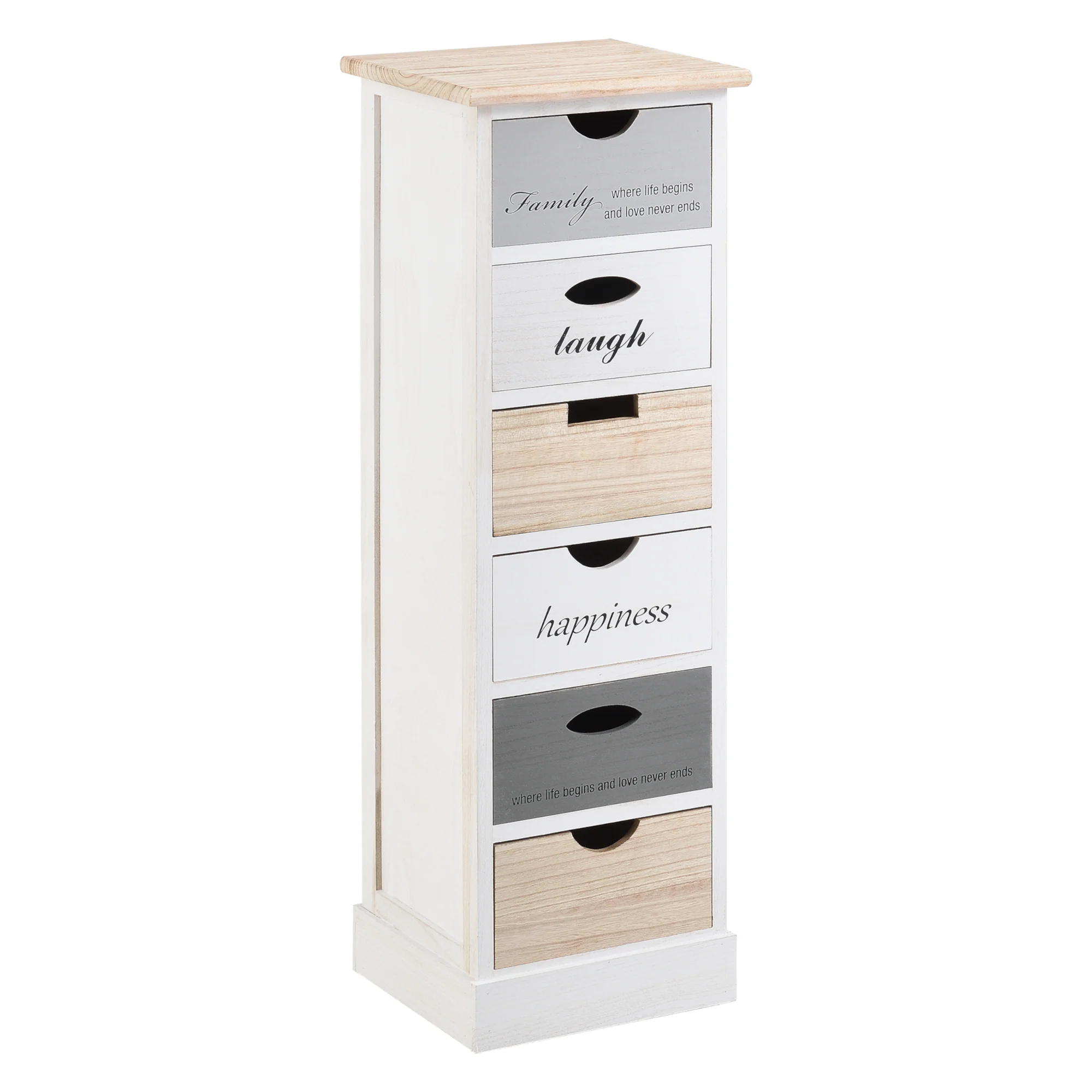 Kommode Salo mit 6 Schubladen 91x29x27cm in versch. Farben [en.casa] - Image 4