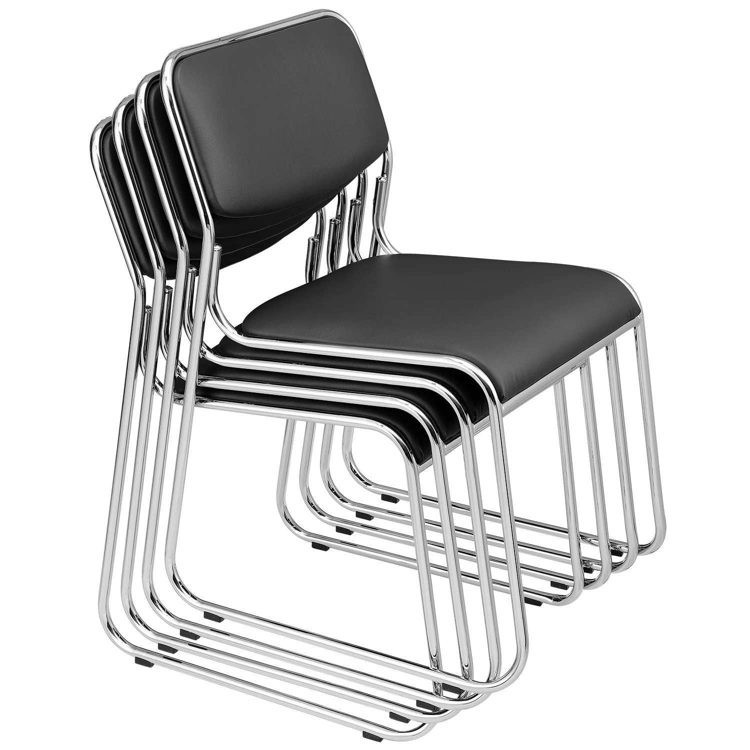 Konferenzstuhl 4er Set Kunstlederbezug in versch. Farben [pro.tec] - Image 2