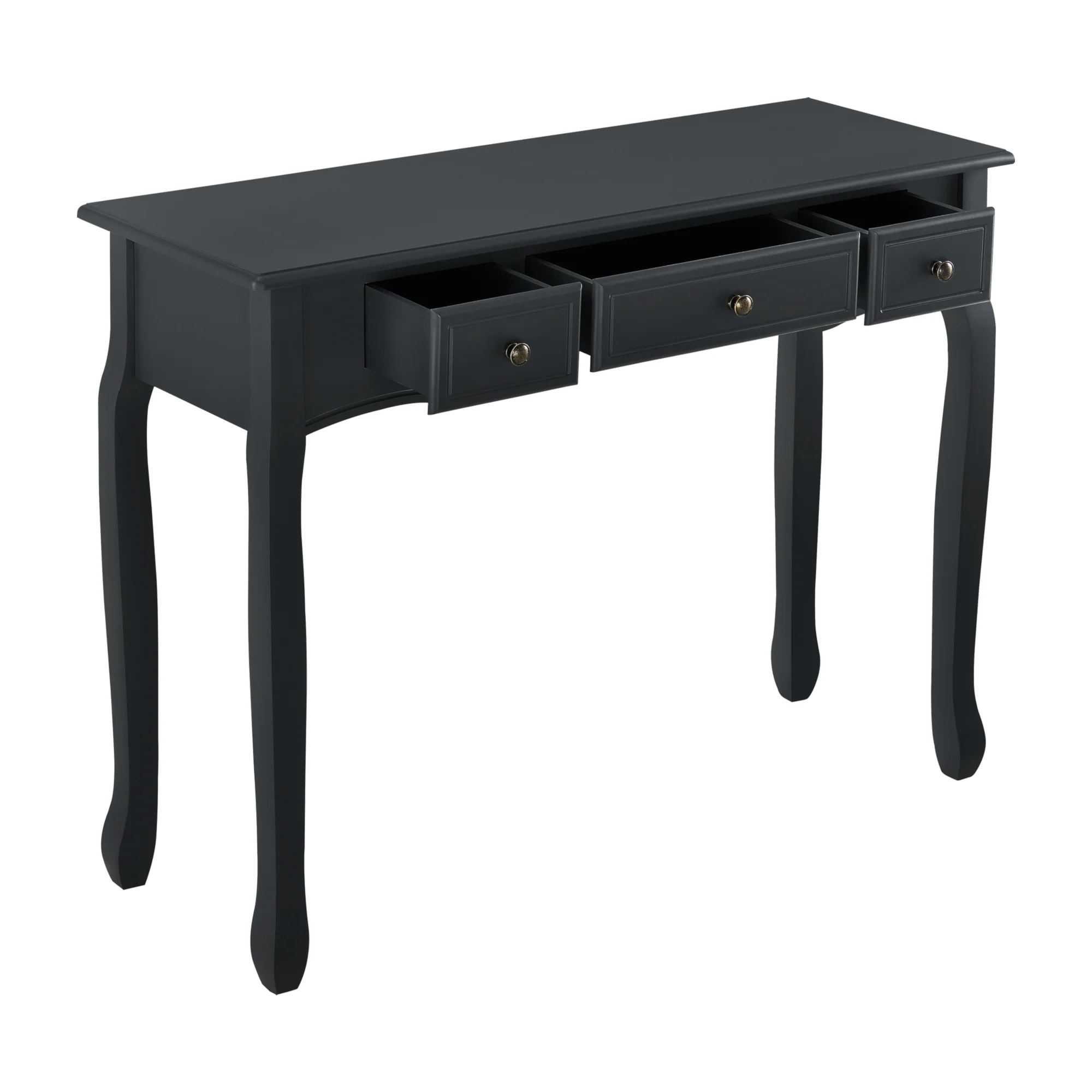 Konsolentisch Hirschhorn 100x35x78cm mit 3 Schubladen in versch. Farben [en.casa] - Image 3