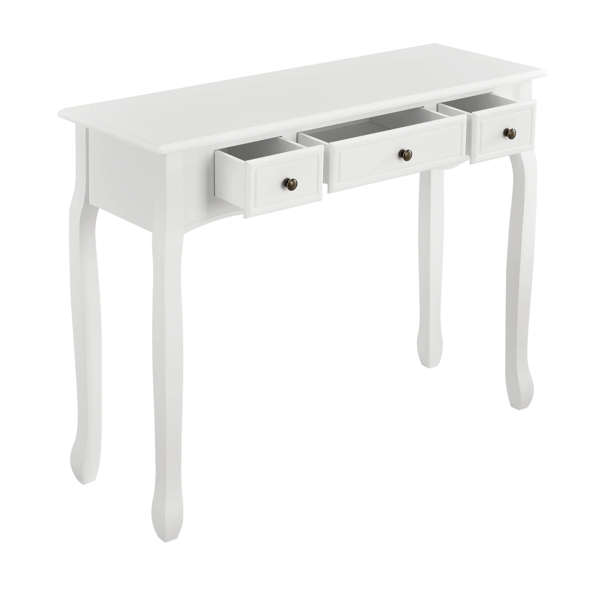 Konsolentisch Hirschhorn 100x35x78cm mit 3 Schubladen in versch. Farben [en.casa] - Image 4