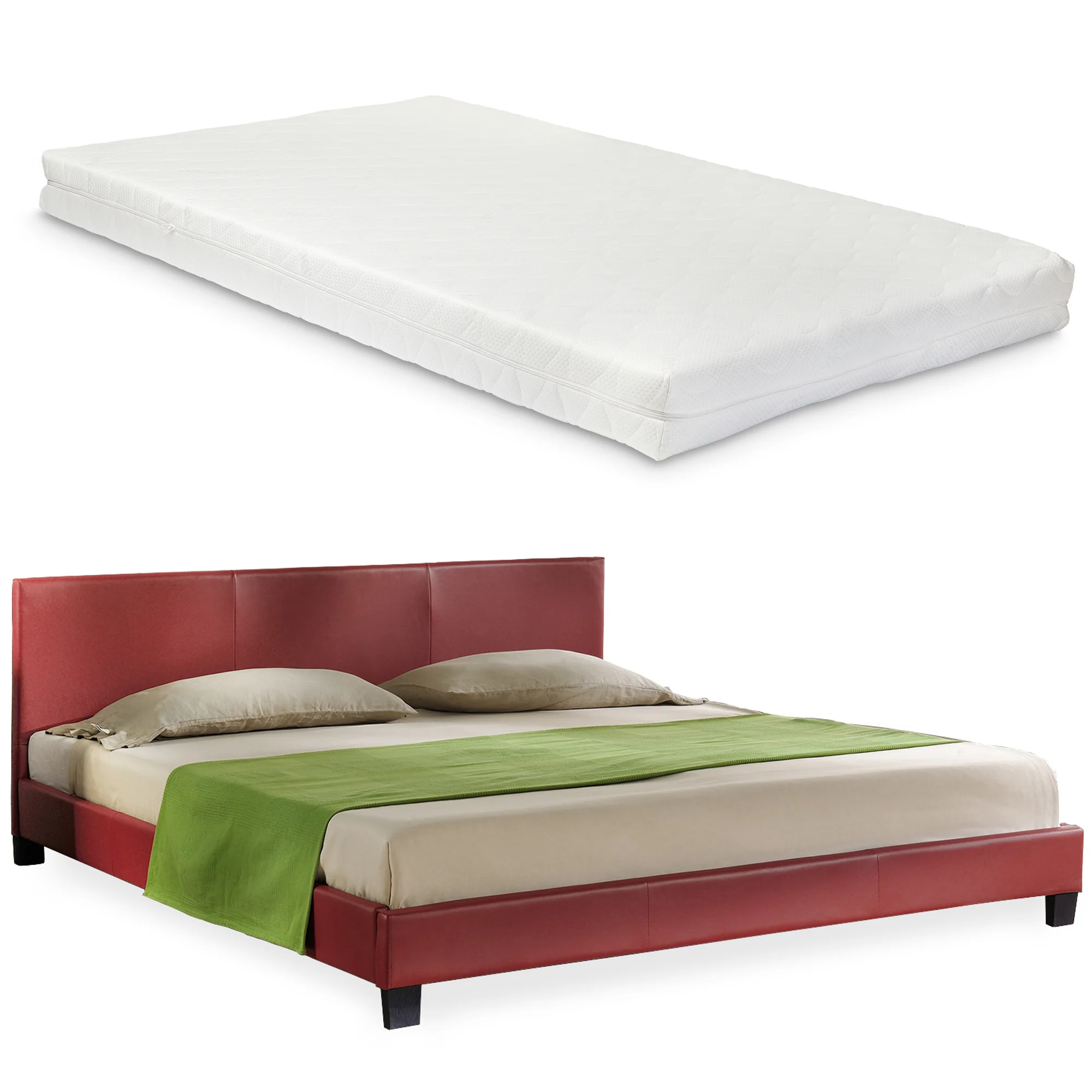 Kunstlederbett mit Matratze Kunstlederbezug Corium - Image 11