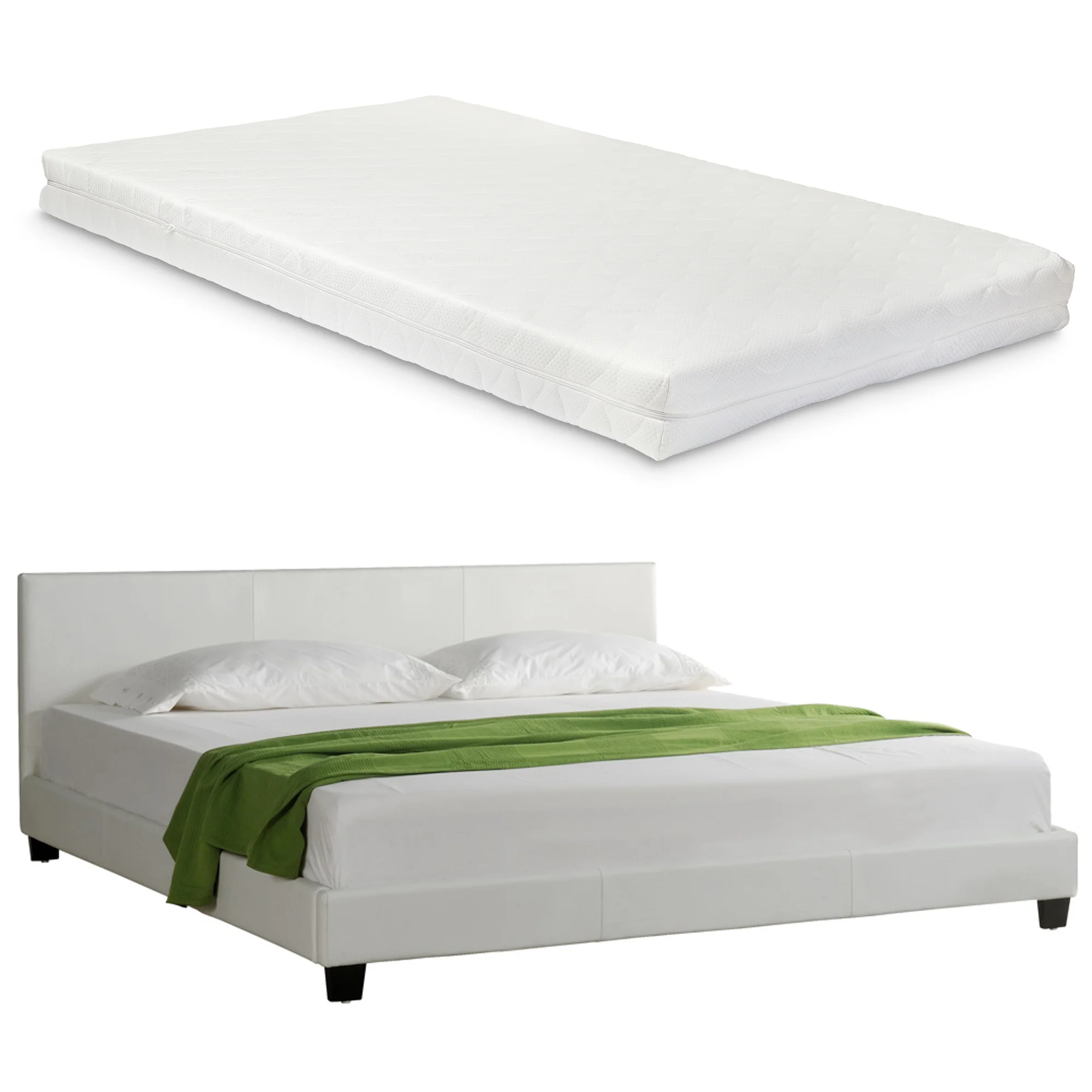 Kunstlederbett mit Matratze Kunstlederbezug Corium - Image 12
