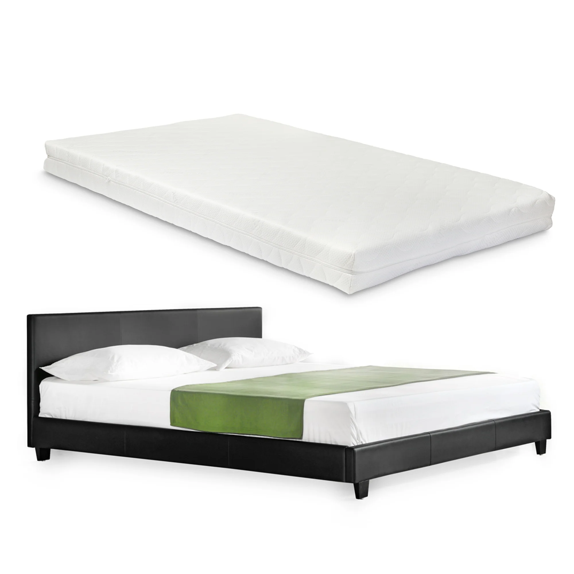 Kunstlederbett mit Matratze Kunstlederbezug Corium - Image 16
