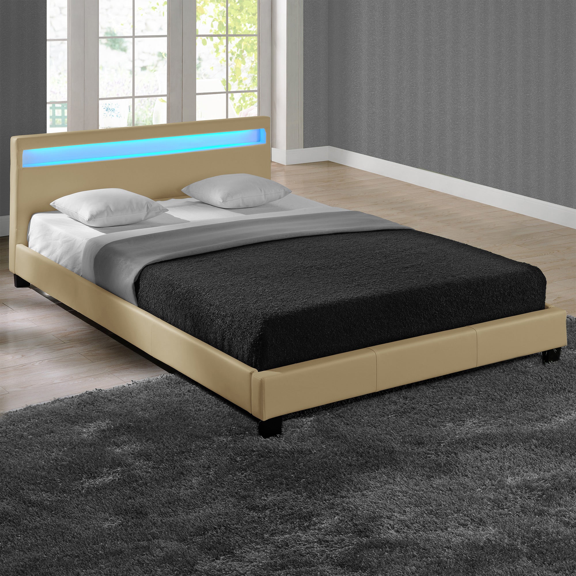LED Polsterbett Paris in versch. Farben und Größen [Corium] - Image 12