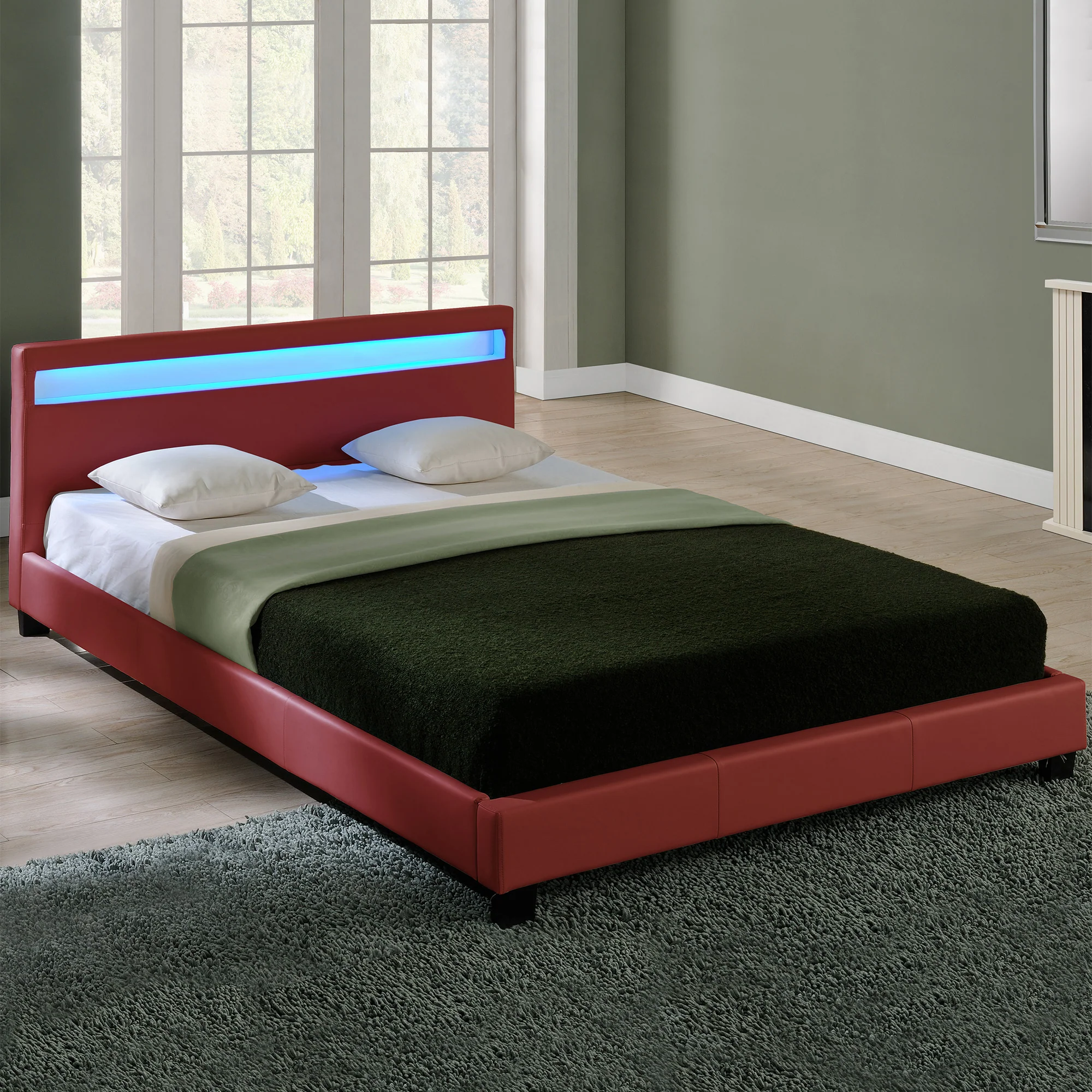 LED Polsterbett Paris in versch. Farben und Größen [Corium] - Image 19