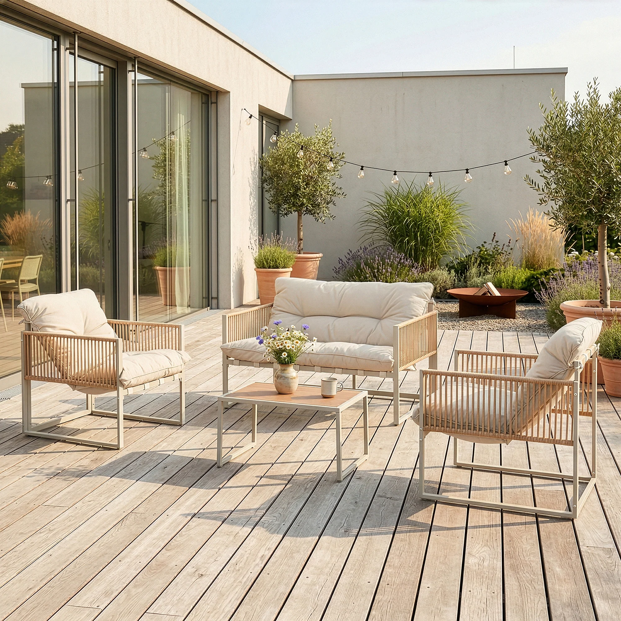 Loungeset Karg 4-tlg. [casa.pro] - Image 3