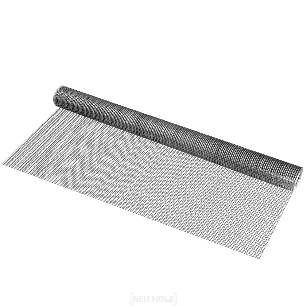 Maschendrahtzaun 1x5 m/Rolle Stahl verzinkt Grau pro.tec - Image 2