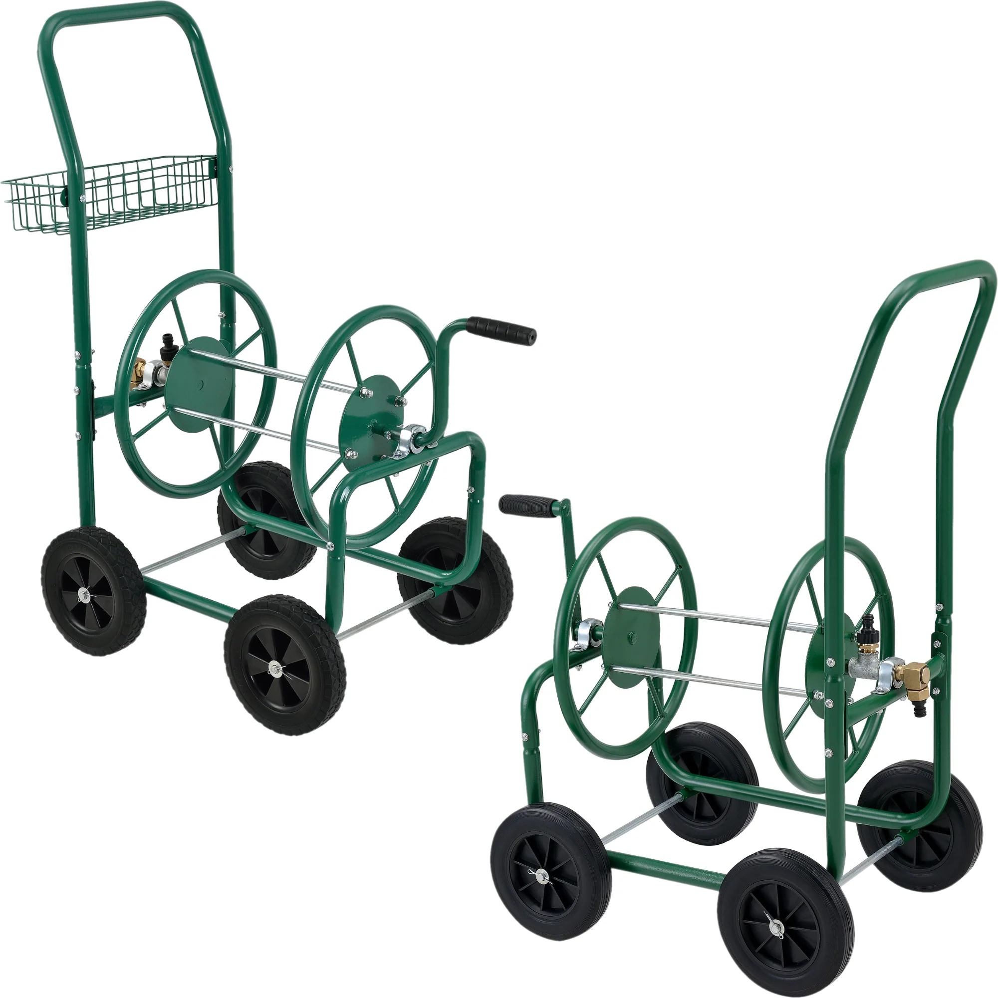 Metall Schlauchwagen für 3/4' Schlauch - bis zu 60m Schlauch - Schlauchtrommel Aufroller Gartenschlauch [pro.tec]
