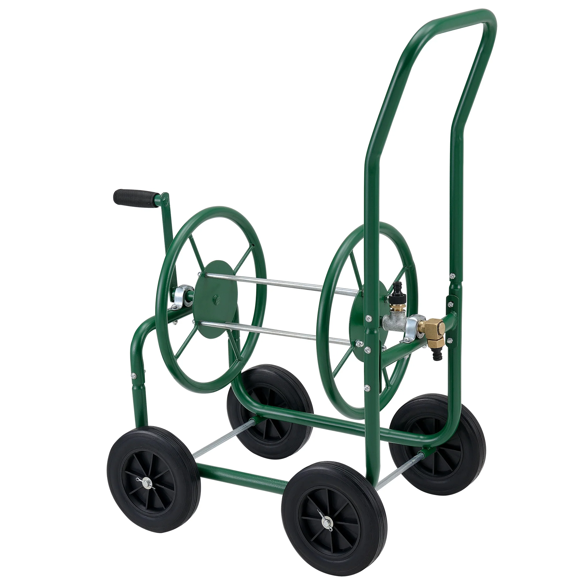 Metall Schlauchwagen für 3/4' Schlauch - bis zu 60m Schlauch - Schlauchtrommel Aufroller Gartenschlauch [pro.tec] - Image 3