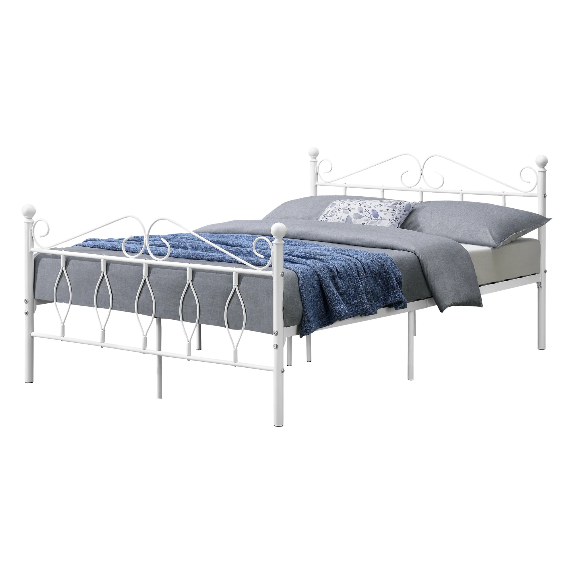Metallbett Apolda bis 300kg versch. Größen Weiß [en.casa] - Image 2