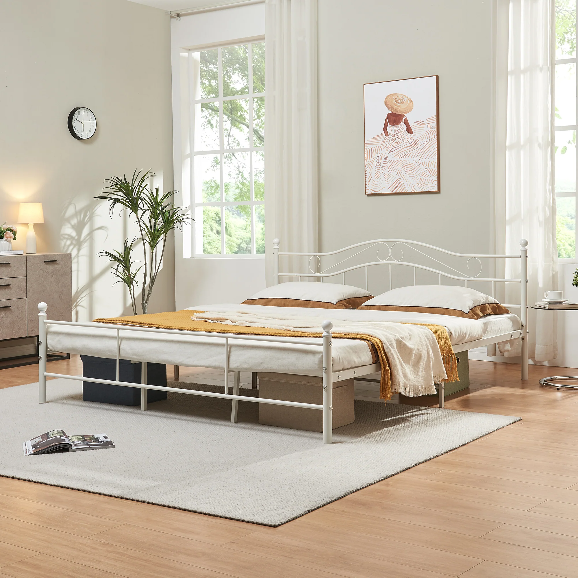 Metallbett Florenz in verschiedenen Farben und Größen [en.casa] - Image 3