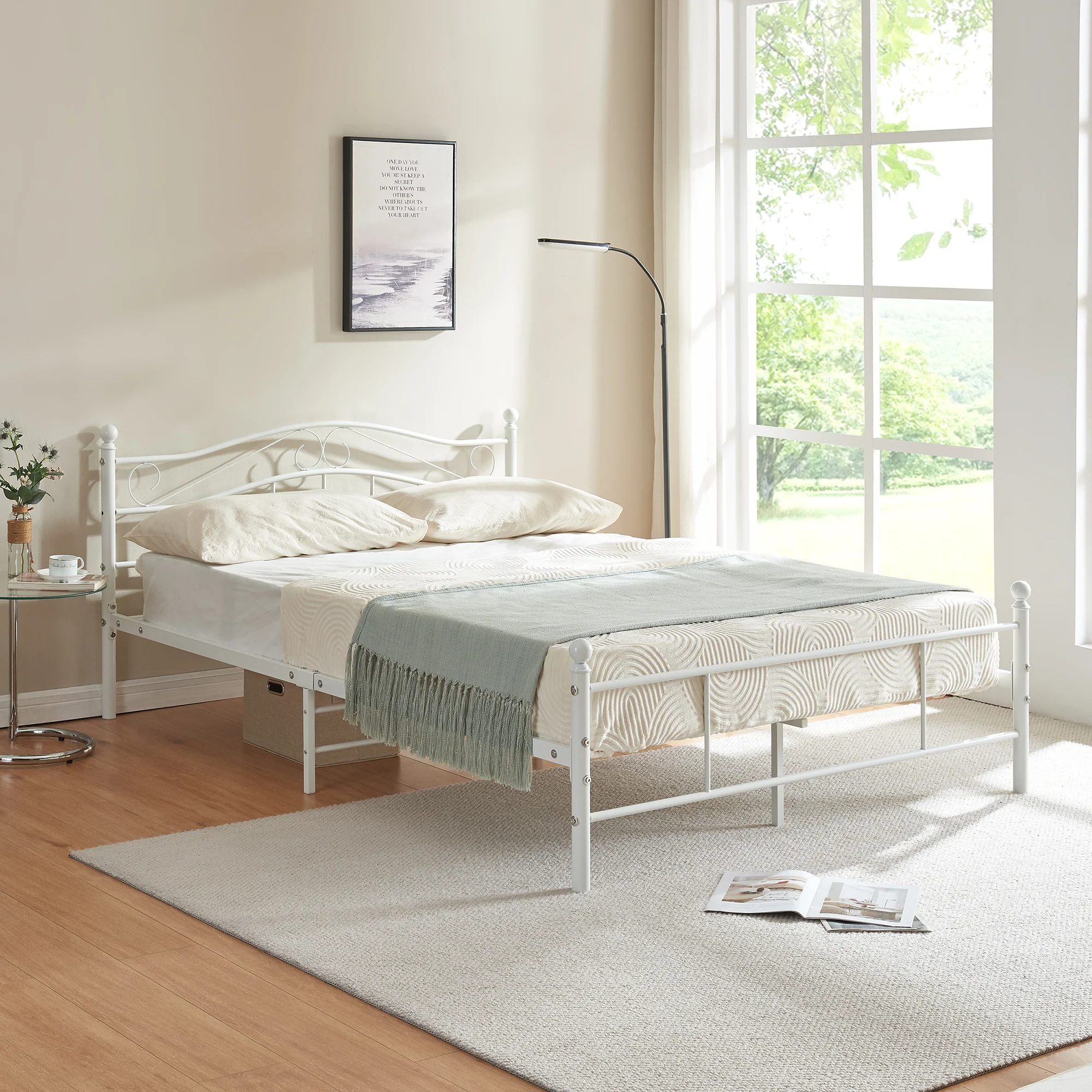 Metallbett Florenz in verschiedenen Farben und Größen [en.casa] - Image 5