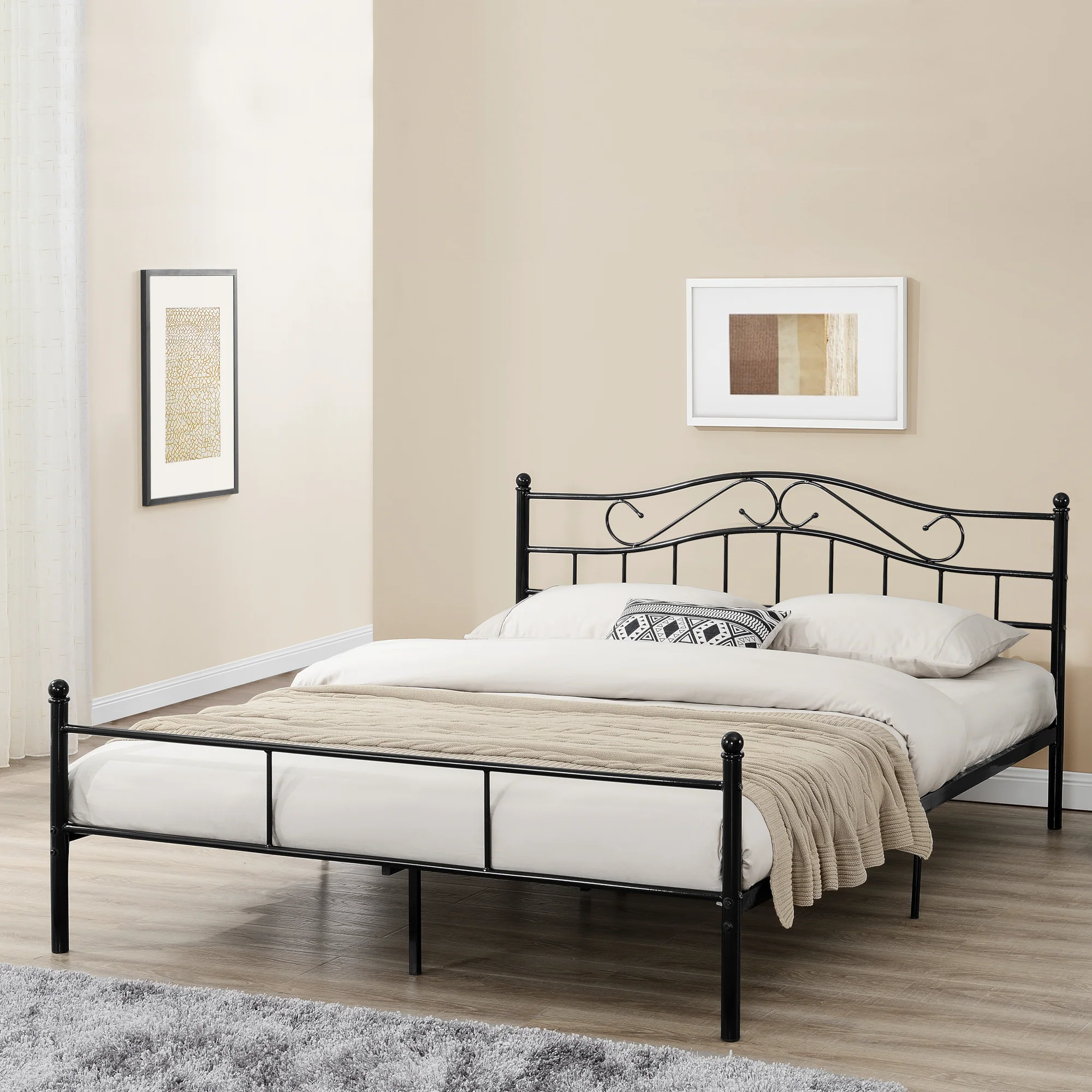 Metallbett Florenz in verschiedenen Farben und Größen [en.casa] - Image 6