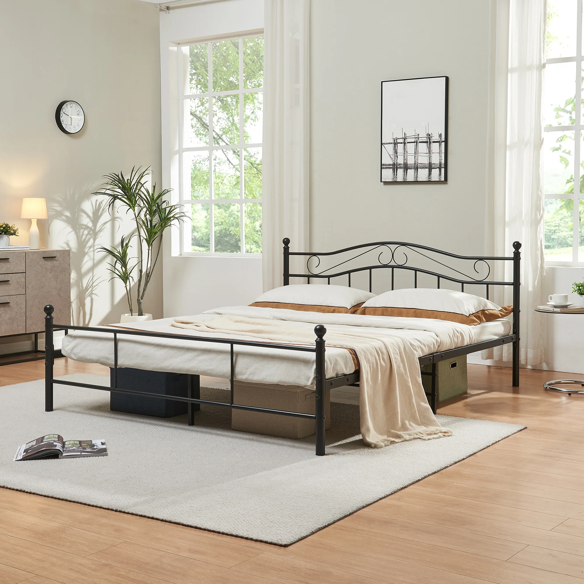 Metallbett Florenz in verschiedenen Farben und Größen [en.casa] - Image 8