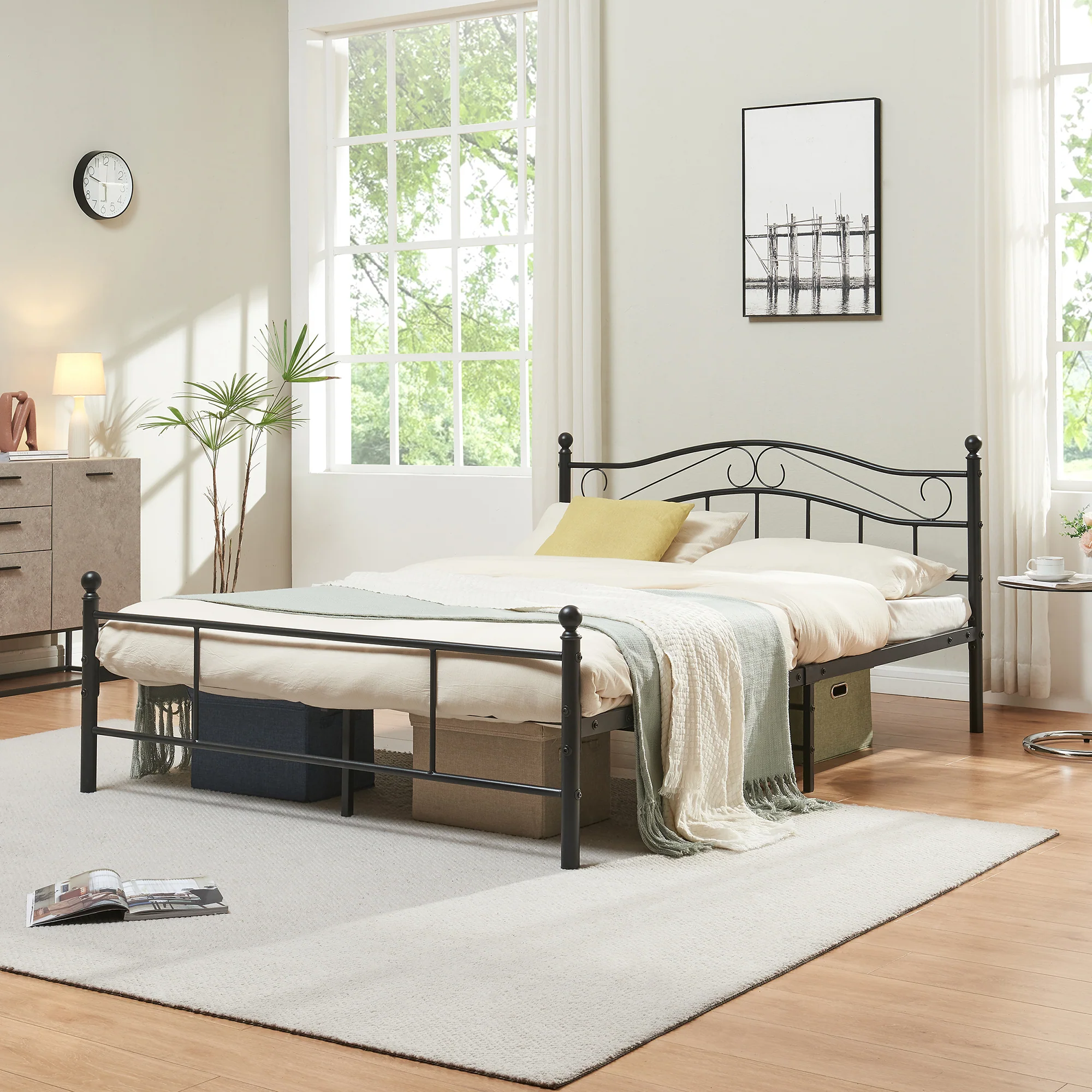 Metallbett Florenz in verschiedenen Farben und Größen [en.casa] - Image 9