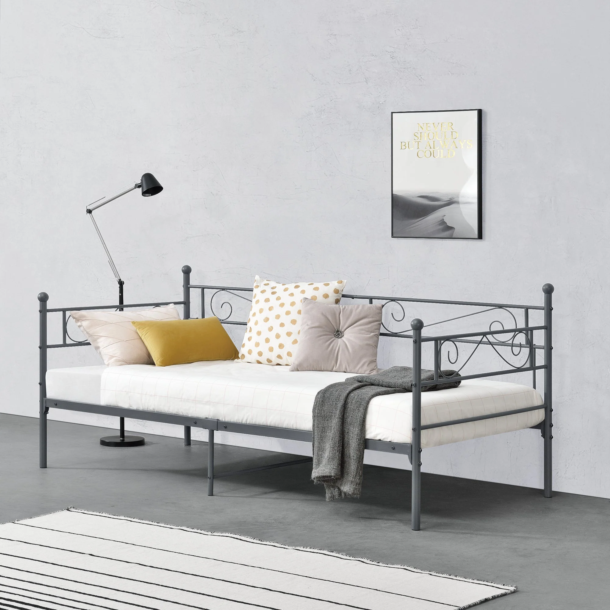 Metallbett Kerava 90x200 cm in versch. Farben en.casa - Image 5
