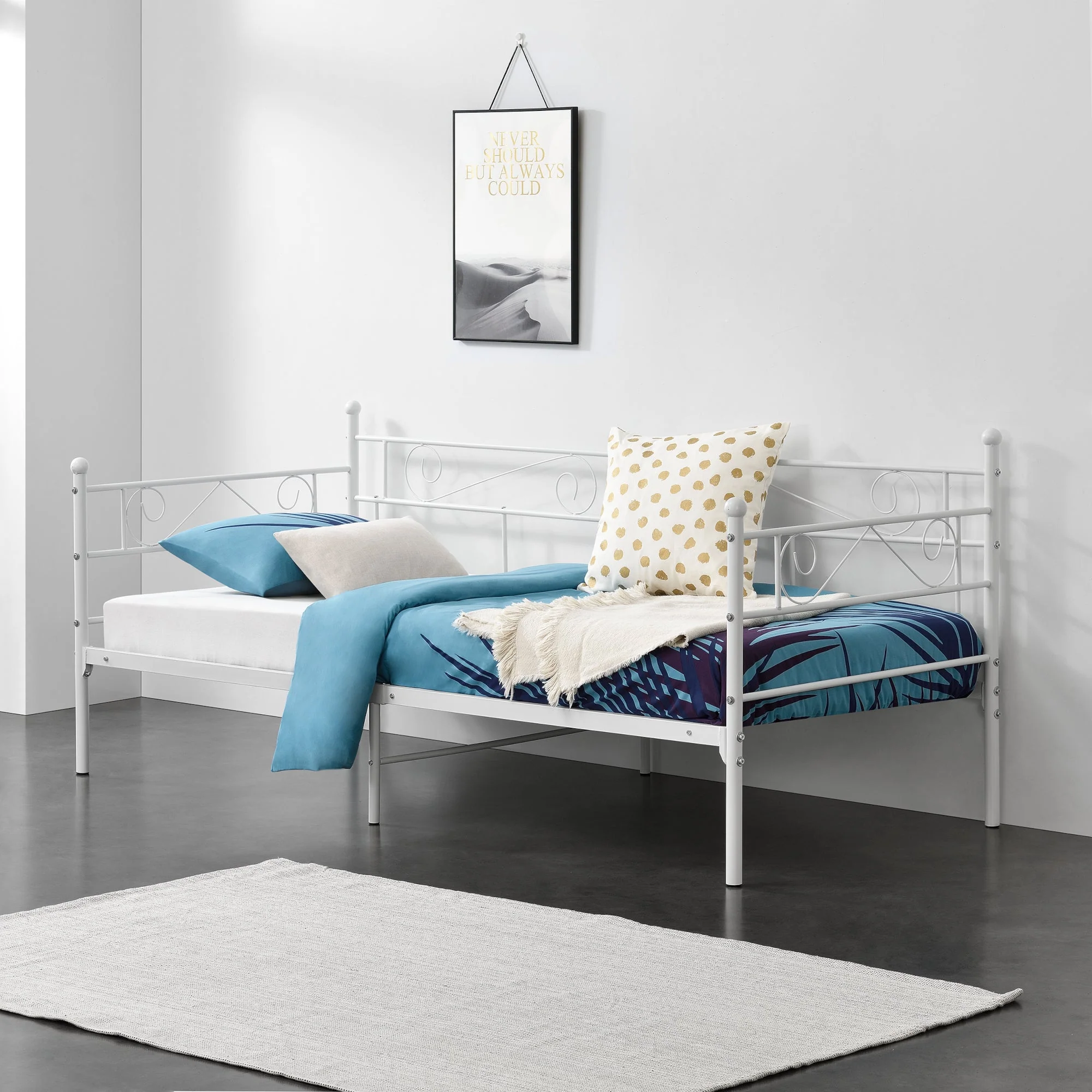 Metallbett Kerava 90x200 cm in versch. Farben en.casa - Image 6