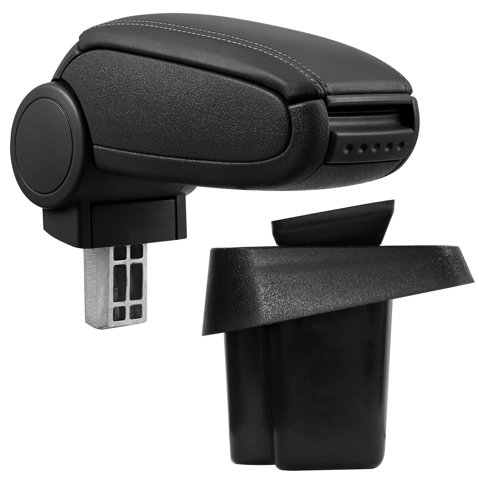 Mittelarmlehne Suzuki SX4 und Fiat Sedici ab 2006 mit Staufach gepolstert schwarz pro.tec - Image 2