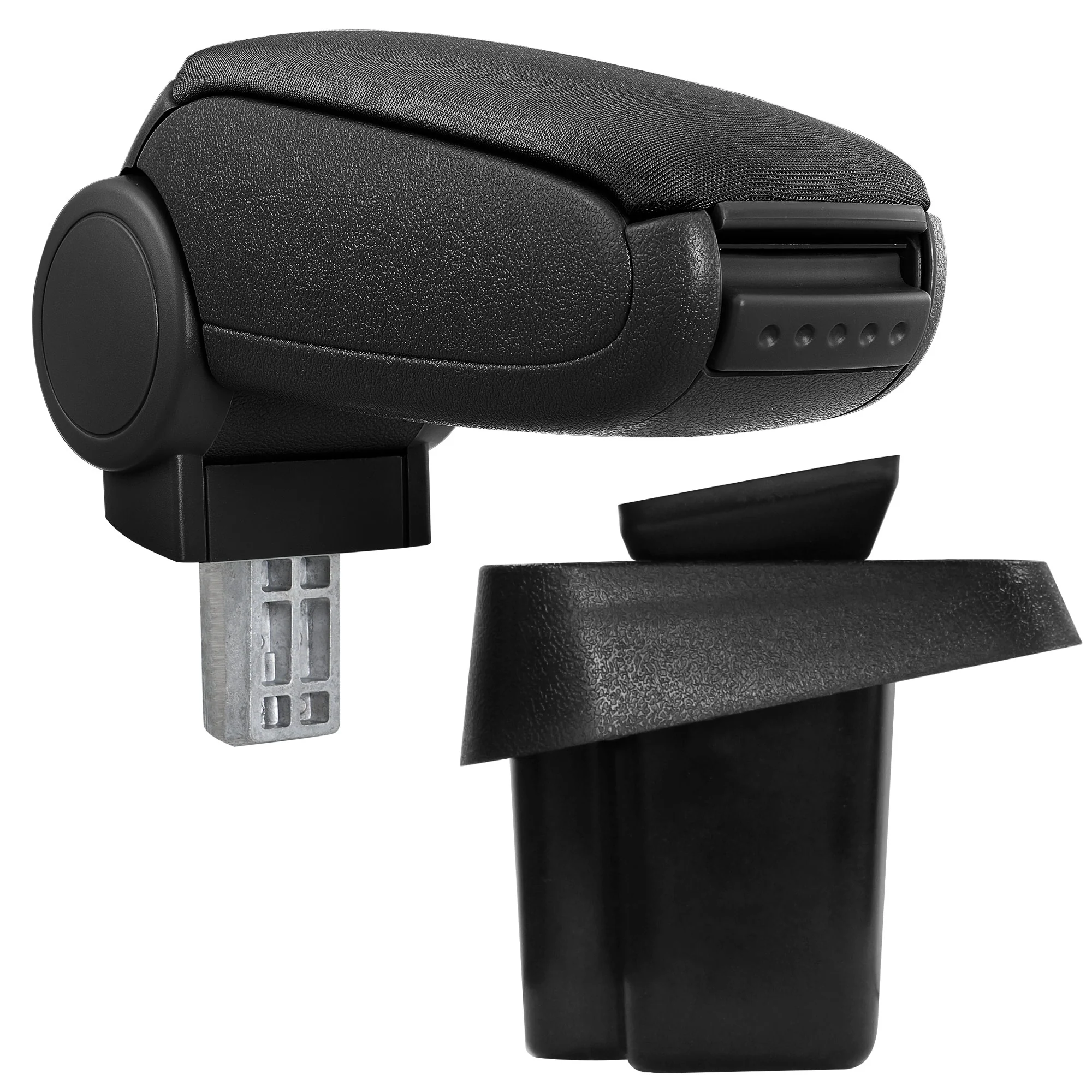 Mittelarmlehne Suzuki SX4 und Fiat Sedici ab 2006 mit Staufach gepolstert schwarz pro.tec - Image 3